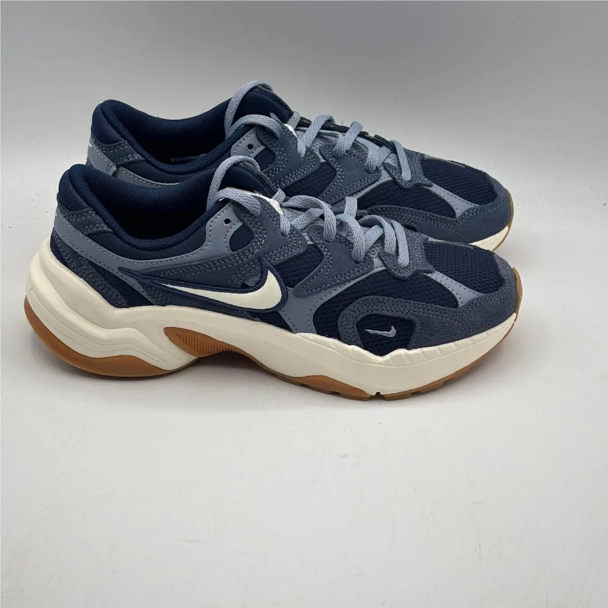Nike AL8 Sneakers Women 6.5 Midnight Navy Soft Pearl Chunky Retro IM2471-410