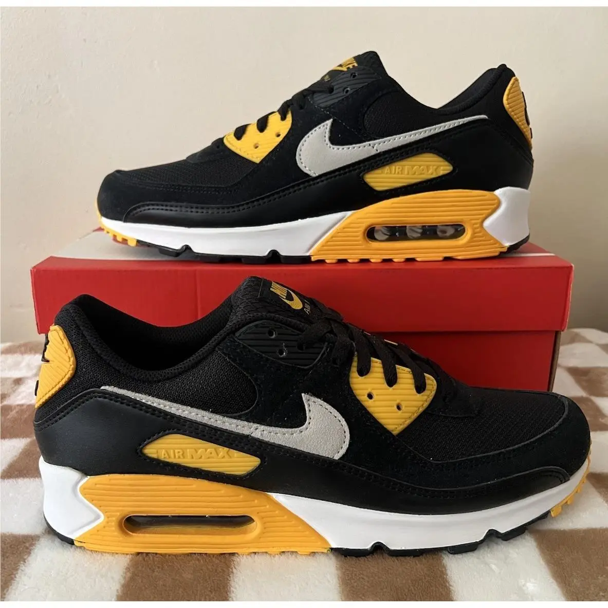 Nike shoes - Nike Air Max 90 - Air Max - FN6958-002 - Black/University Yellow 1
