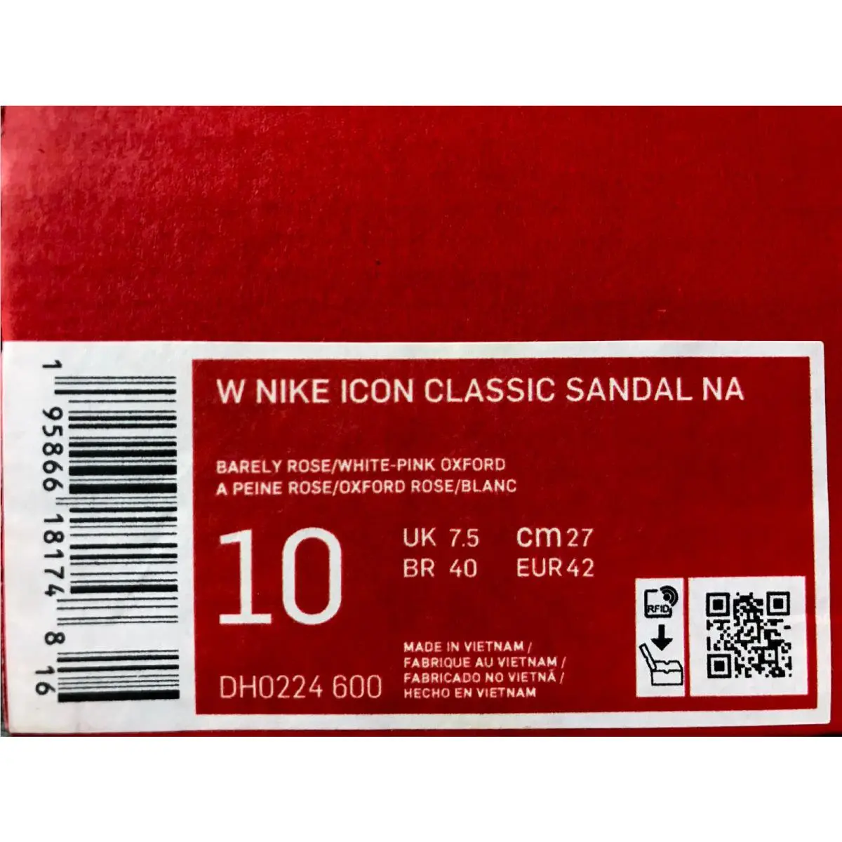 Nike shoes - ICON CLASSIC SANDAL - ICON CLASSIC SANDAL - DH0224-600 - White (UPC: 195866181748) 3