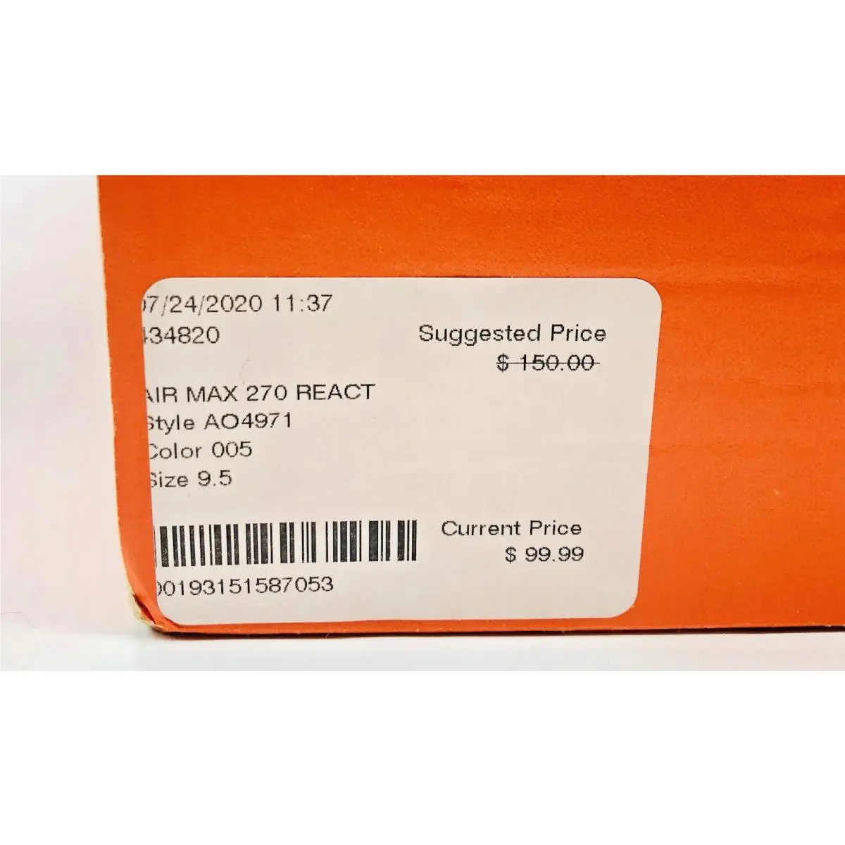 Nike shoes - Nike Air Max 270 React - AO4971-005 - Blue (UPC: 0193151587053) 20