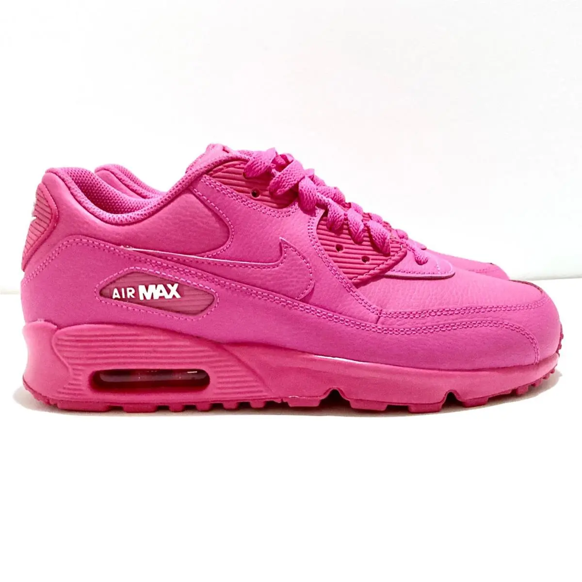Nike Air Max 90 Ltr GS Laser Fuchsia Pink Sneakers Sz: Youth 7/ Womens 8.5