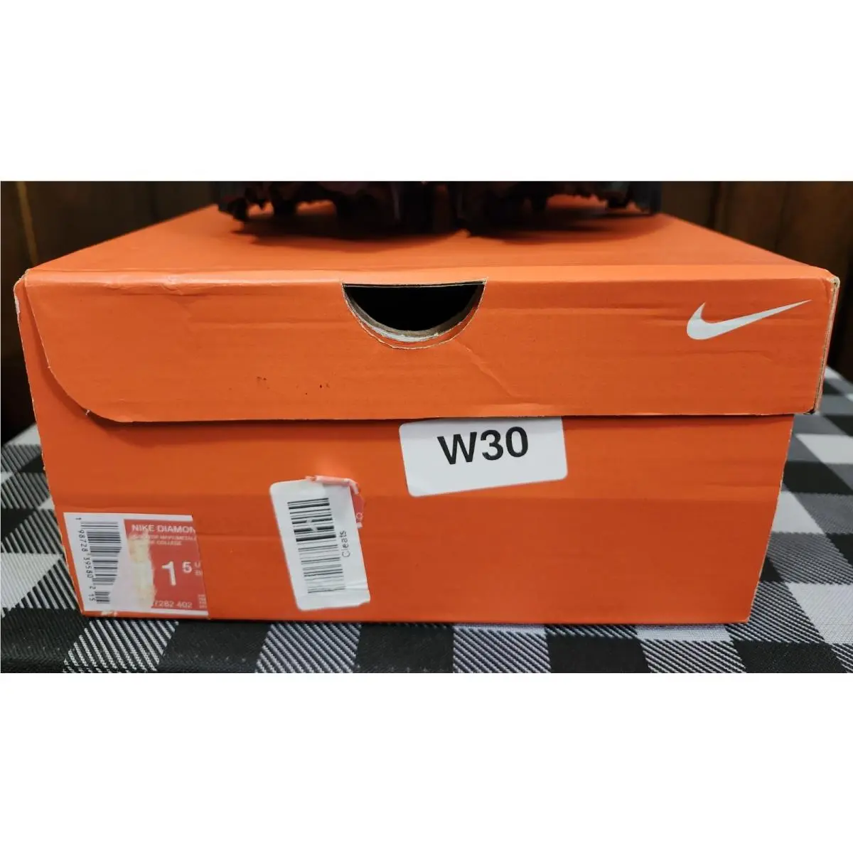 Nike shoes - NIKE DIAMOND CLEATS - DIAMOND CLEATS - WHITE, NAVY BLUE (UPC: 00198728393525) 19