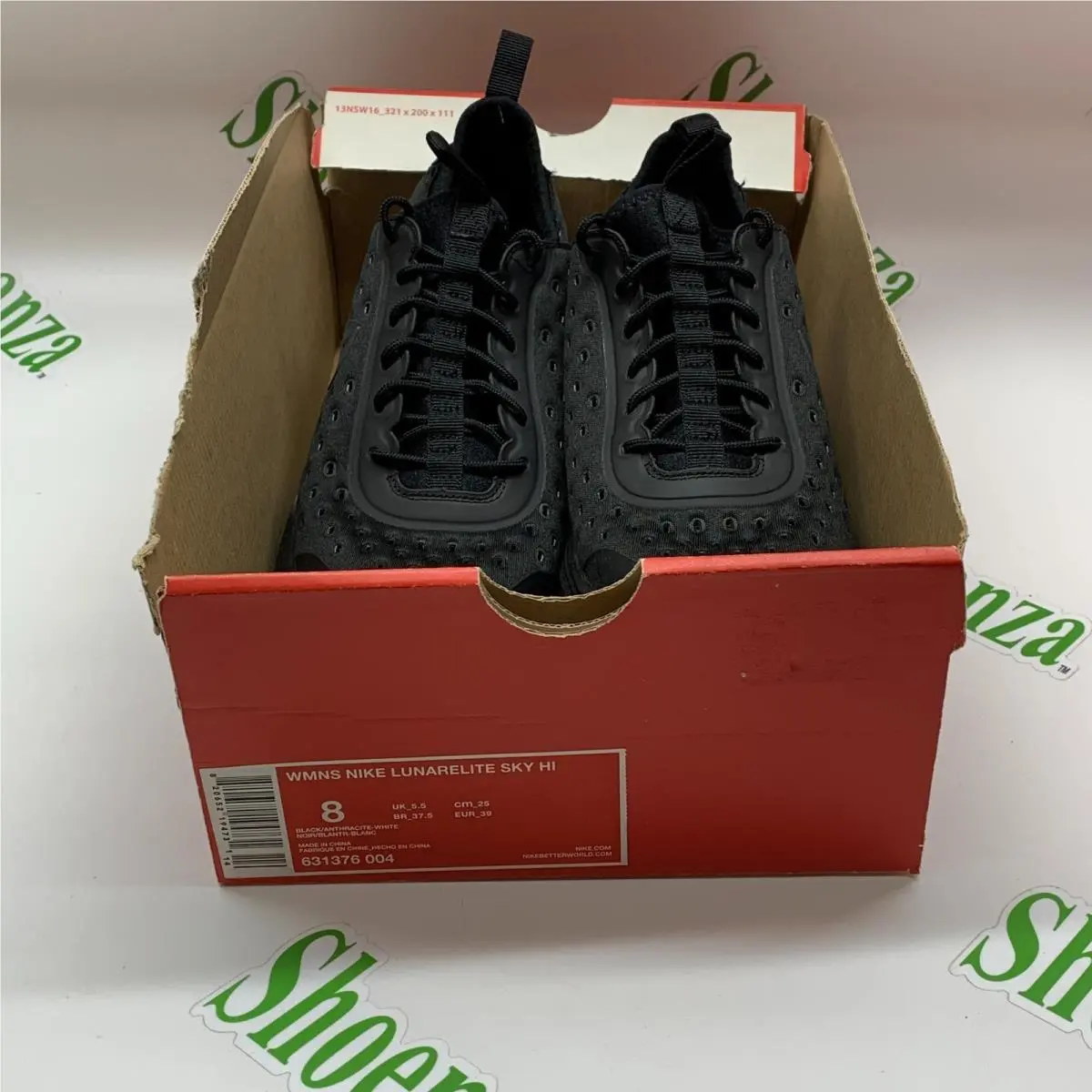 Nike shoes - Nike Lunarelite Sky Hi - Lunarelite Sky - 631376 004 - Black (UPC: 820652194731) 6