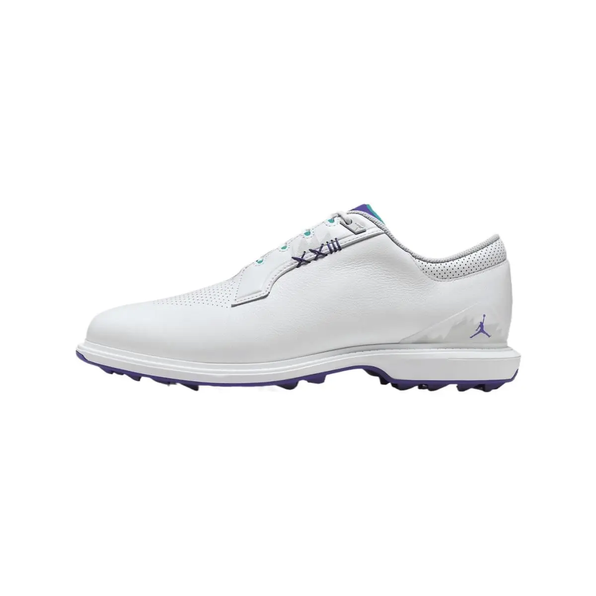 Jordan Adg 5 Golf Shoes Wide FQ7874-100 White/emerald Rise/grape Ice Size 9