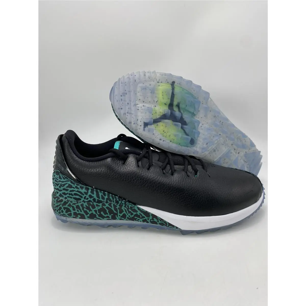 Nike Air Jordan Adg Spikeless Golf Shoes Black/clear Jade AR7995-002 Size 8