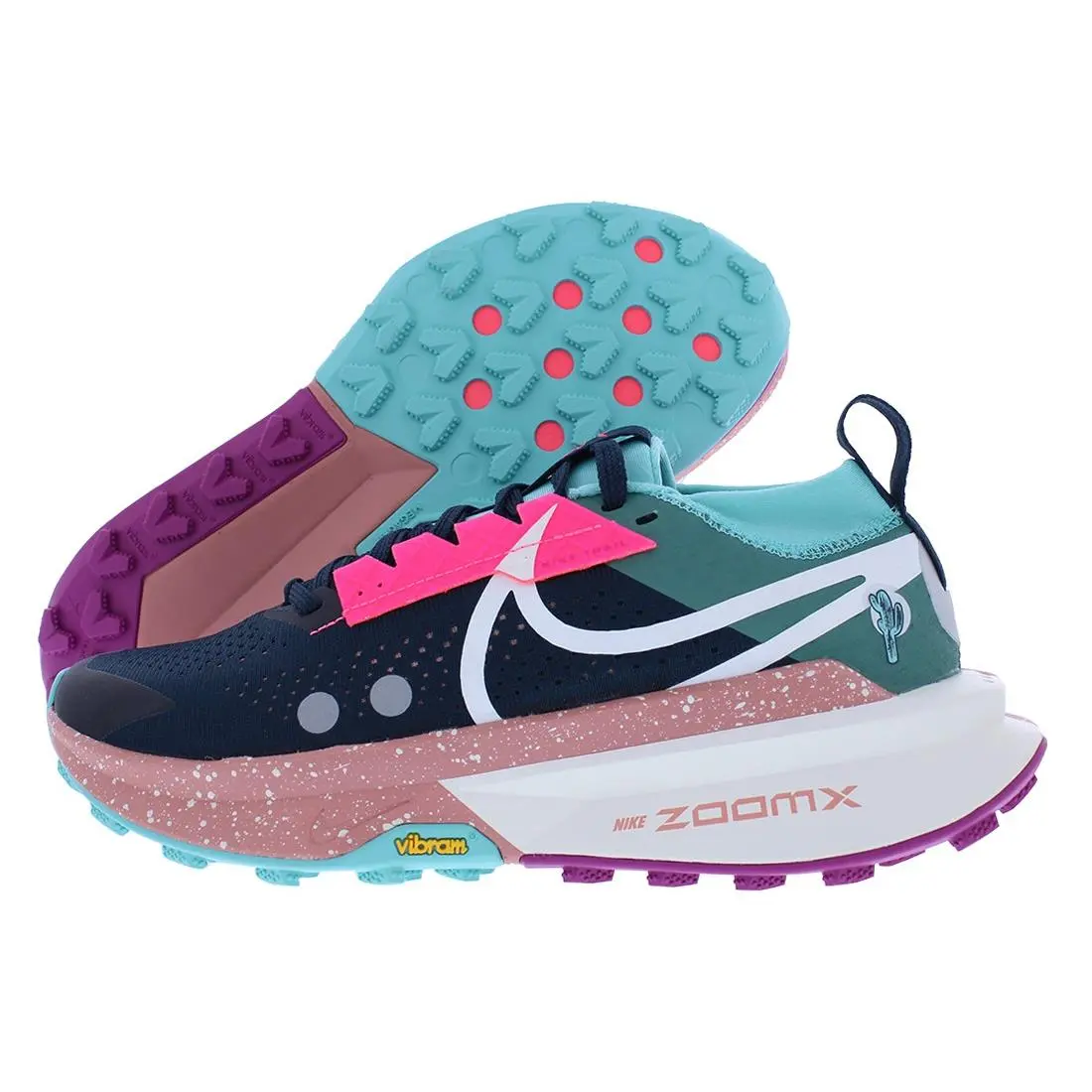 Nike Zoomx Zegama Trail 2 Unisex Shoes Size 8.5 Color: Armory Navy/sail/green