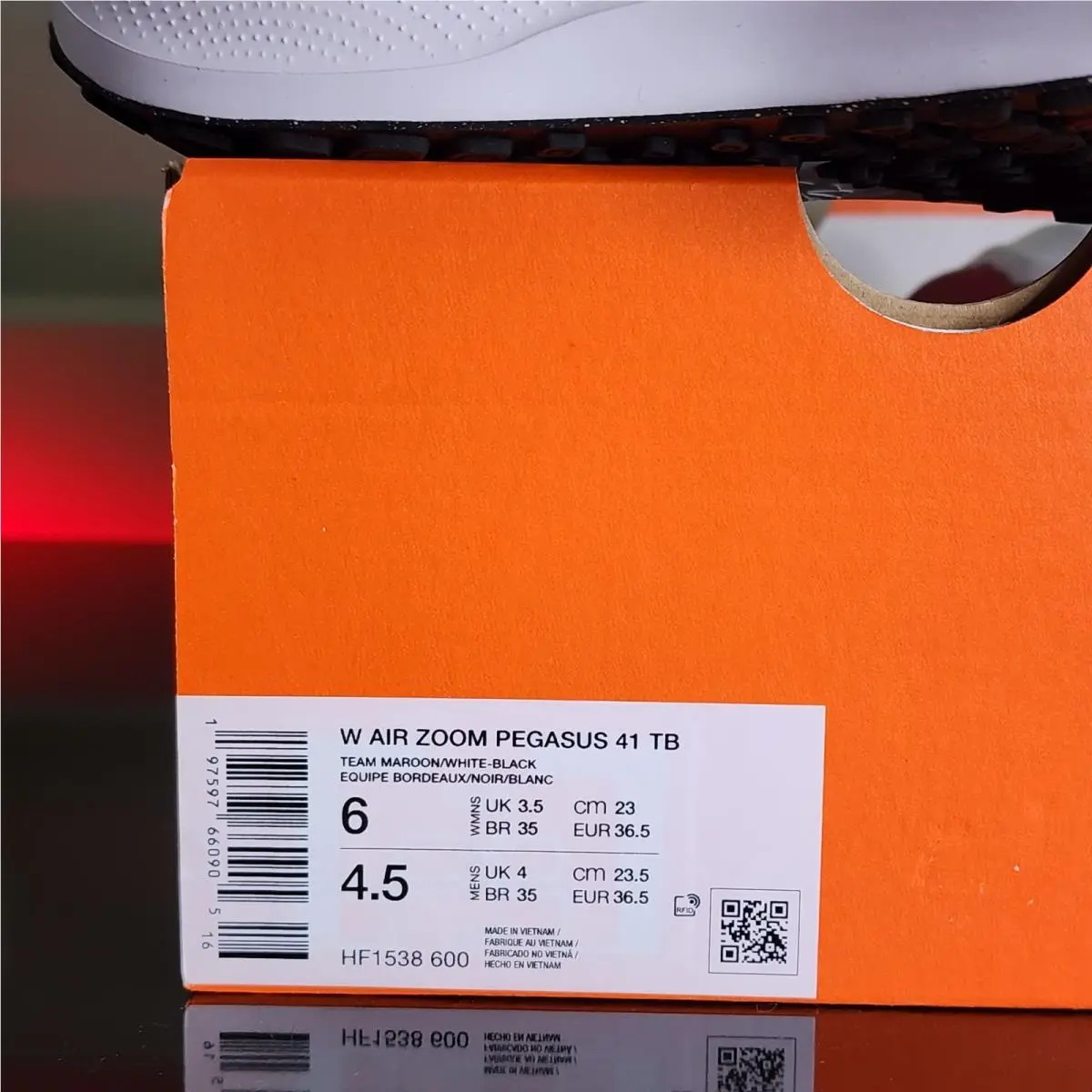 Nike shoes - Nike Pegasus - Pegasus - HF1538 602 - maroon (UPC: 00197597685939) 4