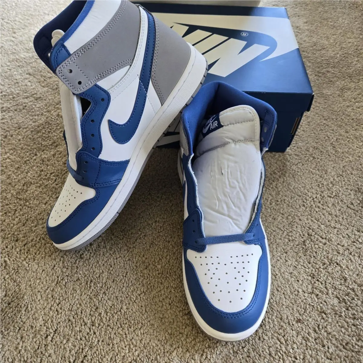 Nike Air Jordan 1 True Blue Mens Size US 10 Retro High OG