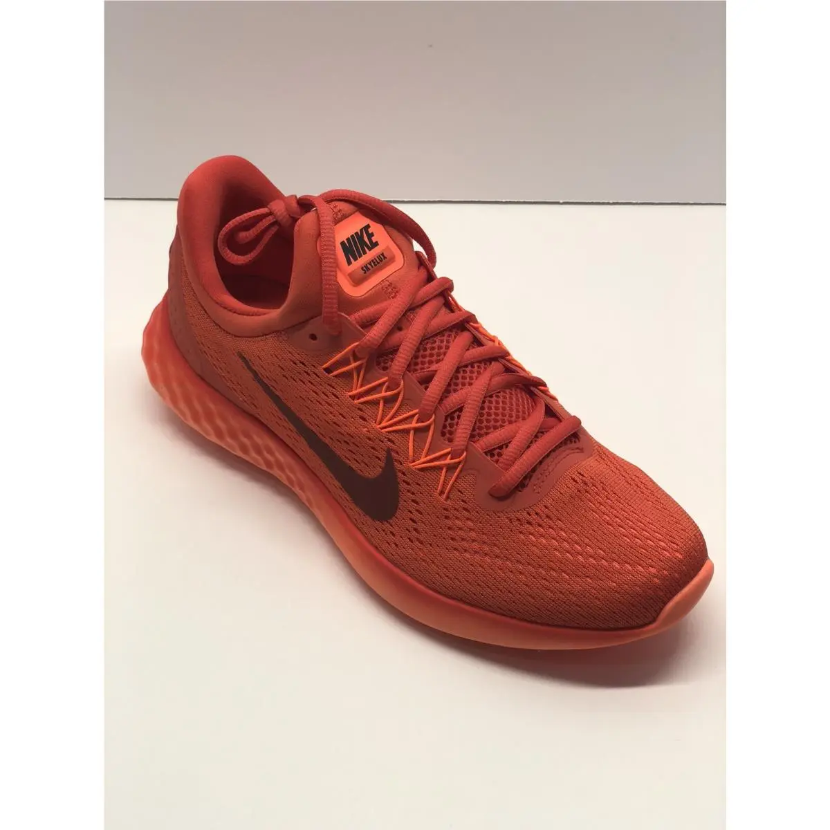 Nike Lunar Skyelux Max Orange Dark Cayenne 2016 Size 9.5 Running Shoes