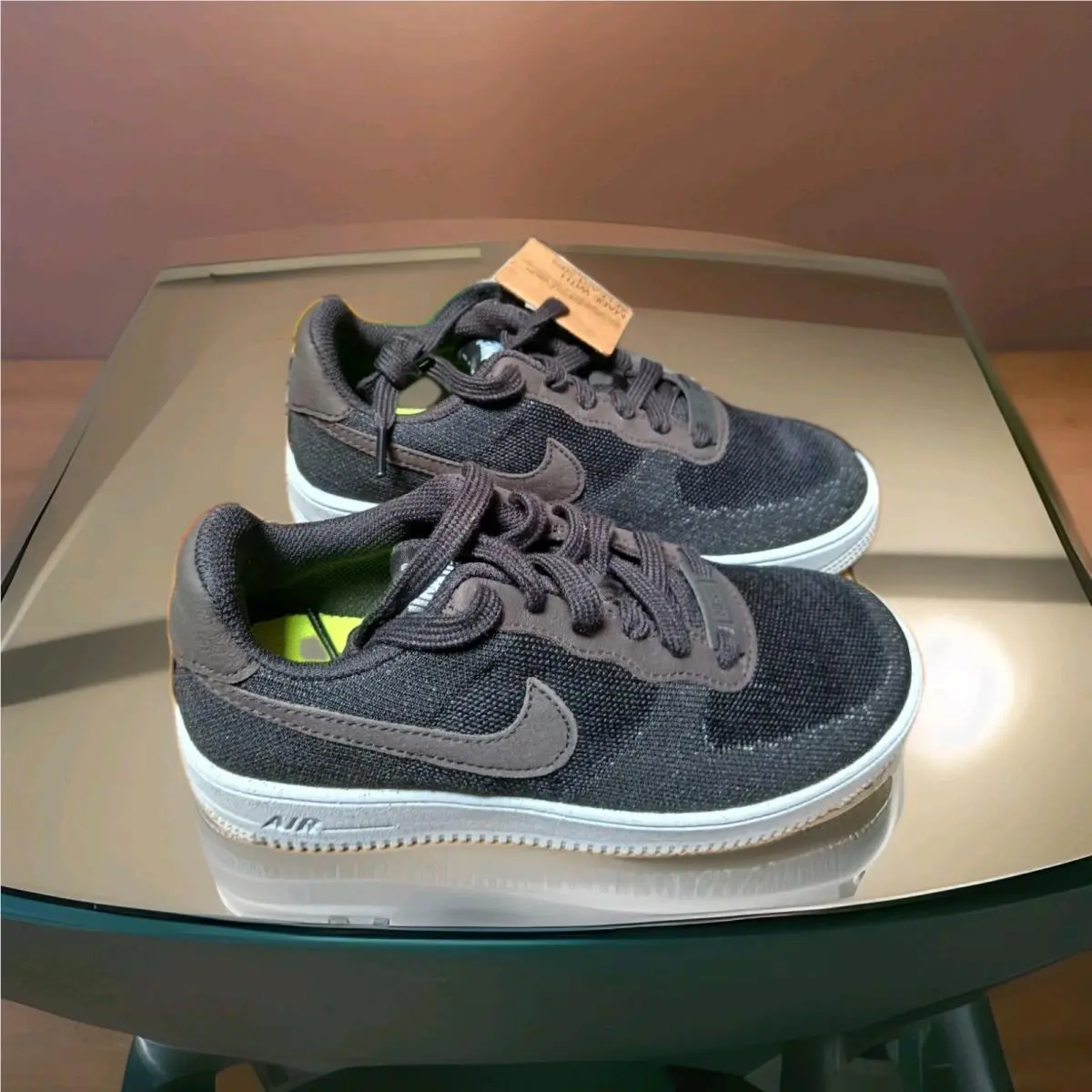 Nike shoes - af1 crater flyknit - crater flyknit - Black/chambray blue noir/bleu chambray noir 0