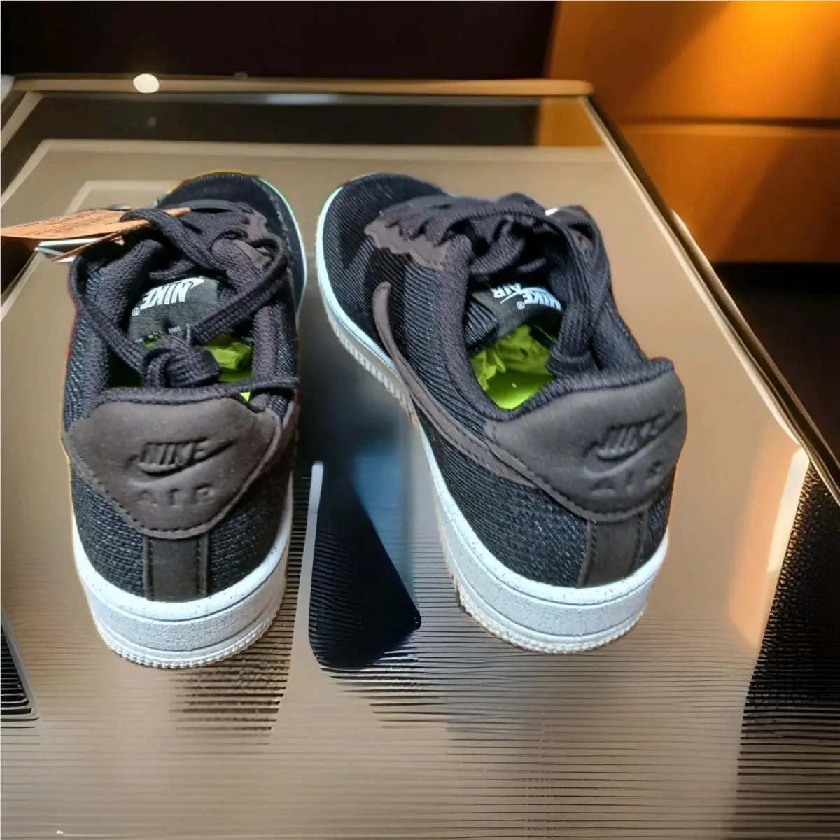 Nike shoes - af1 crater flyknit - crater flyknit - Black/chambray blue noir/bleu chambray noir 2