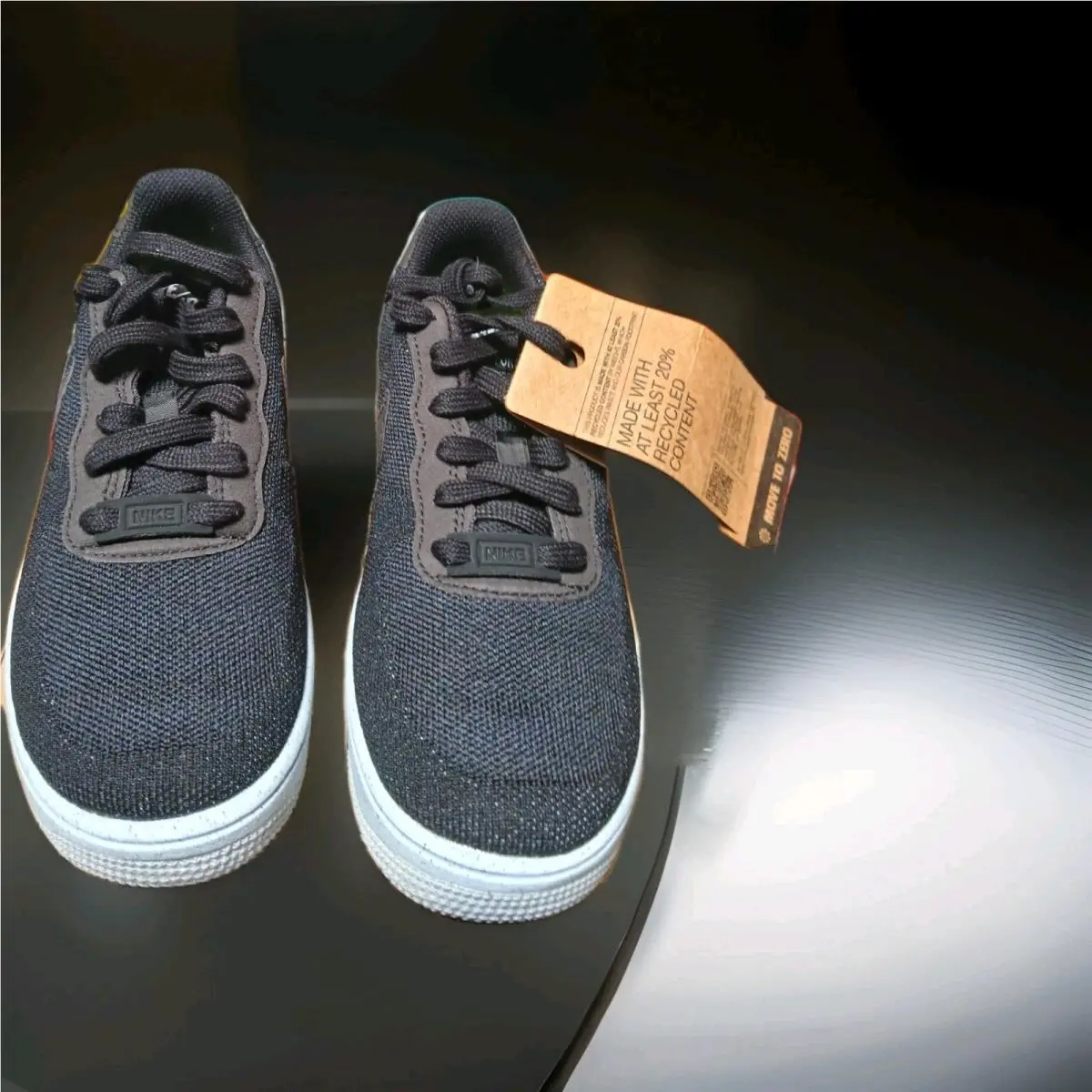 Nike shoes - af1 crater flyknit - crater flyknit - Black/chambray blue noir/bleu chambray noir 3