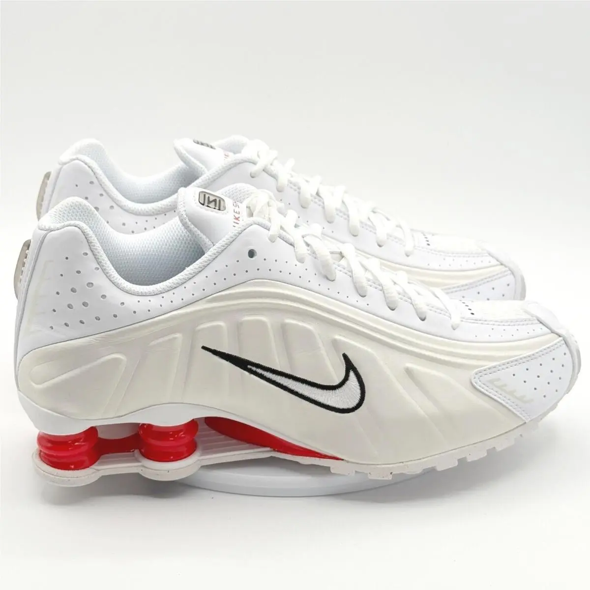 Nike Shox R4 Shoes Size 6.5 Y White/white-phantom CW2626-102 Big Kids Gsnew