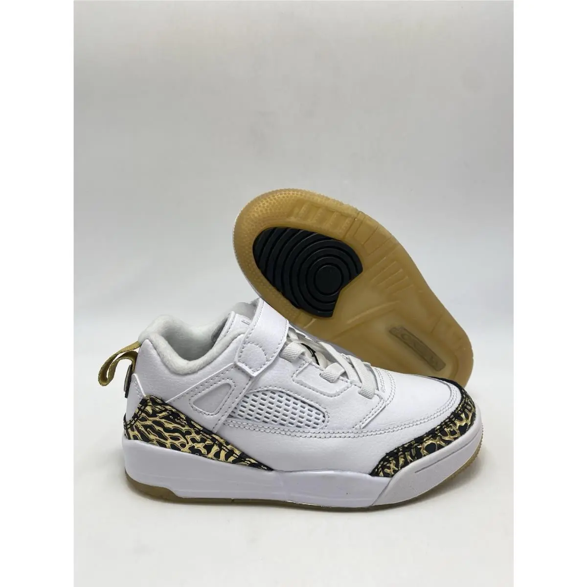 Nike Jordan Spizike Low BP White Black Metallic Gold HJ9055 100 Size 2Y