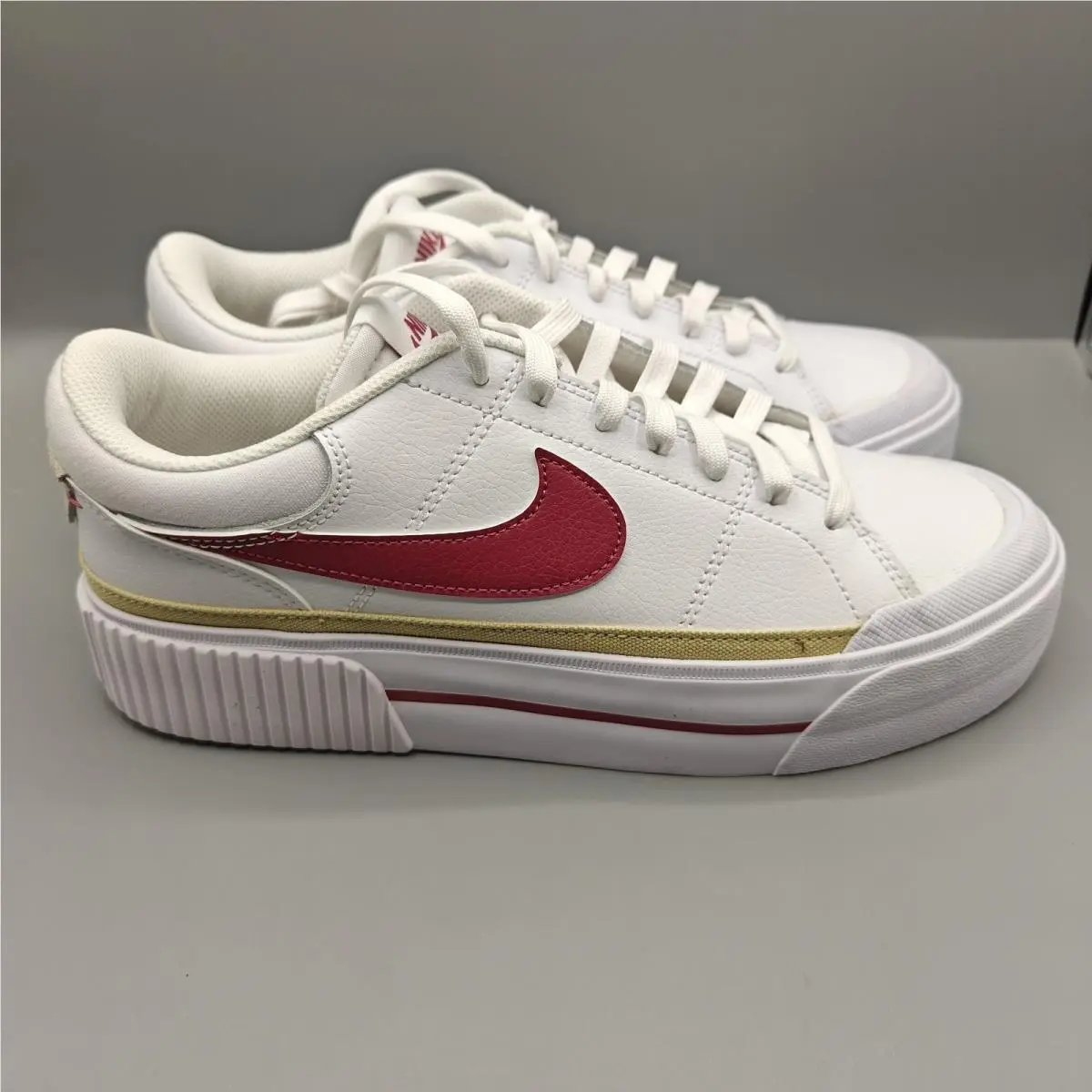 Nike shoes - Nike Court Legacy Lift - Court Legacy Lift - White/Team Gold/Sweet Beet 0