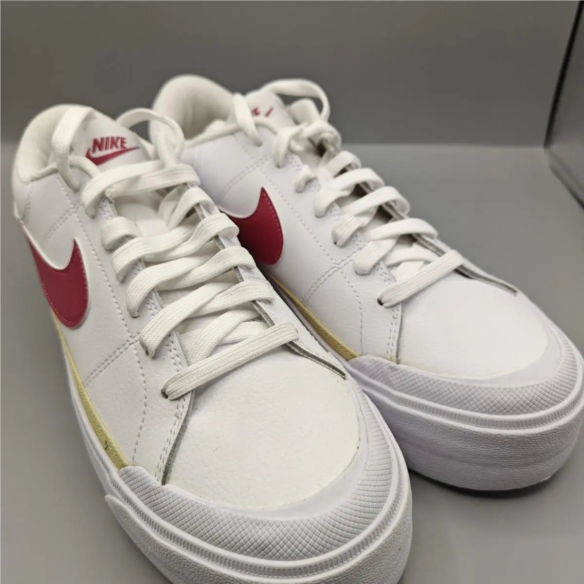 Nike shoes - Nike Court Legacy Lift - Court Legacy Lift - White/Team Gold/Sweet Beet 1