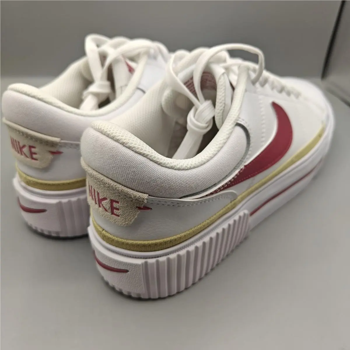 Nike shoes - Nike Court Legacy Lift - Court Legacy Lift - White/Team Gold/Sweet Beet 4