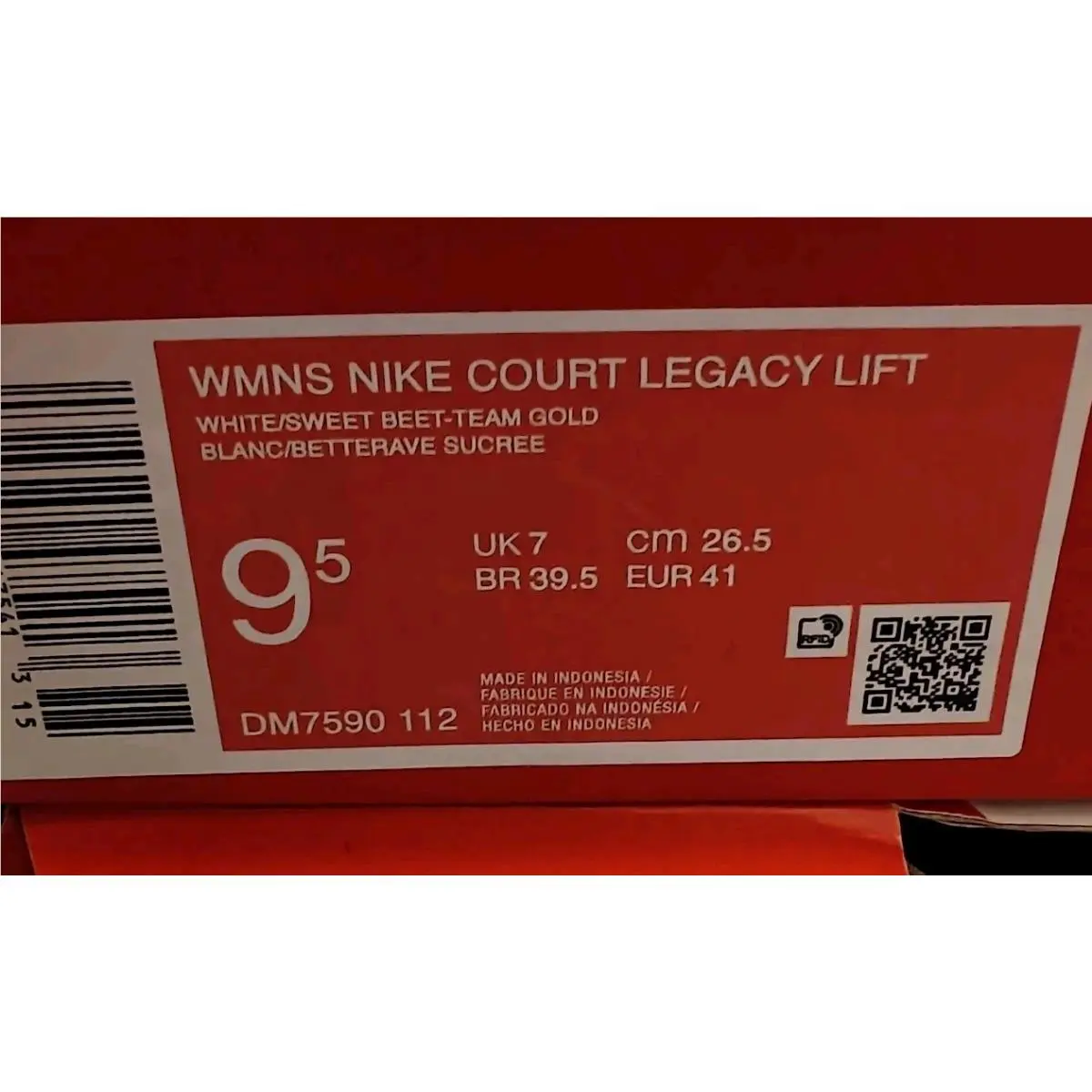 Nike shoes - Nike Court Legacy Lift - Court Legacy Lift - White/Team Gold/Sweet Beet 7