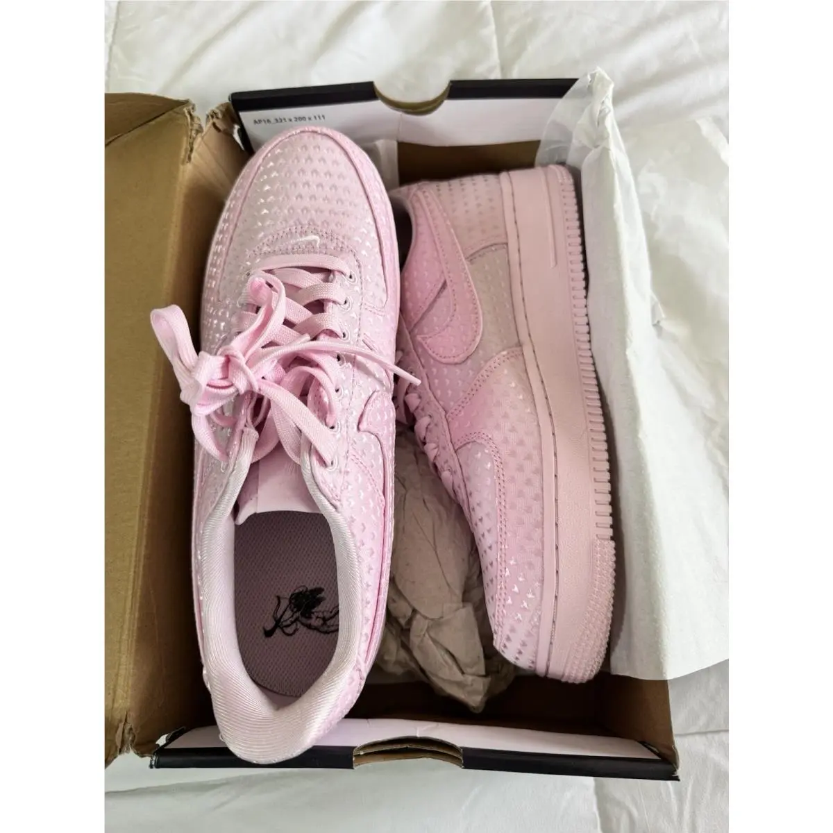 Nike shoes - Nike Air Force 1 - Air Force - Pink Foam/Pink Foam/Black 4