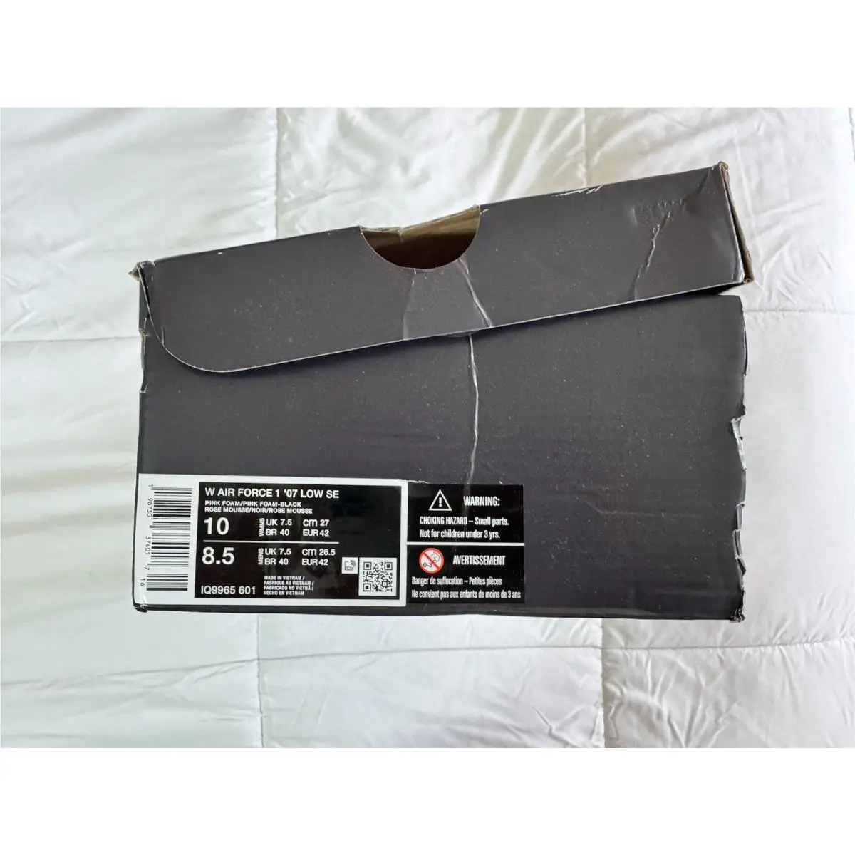 Nike shoes - Nike Air Force 1 - Air Force - Pink Foam/Pink Foam/Black 7