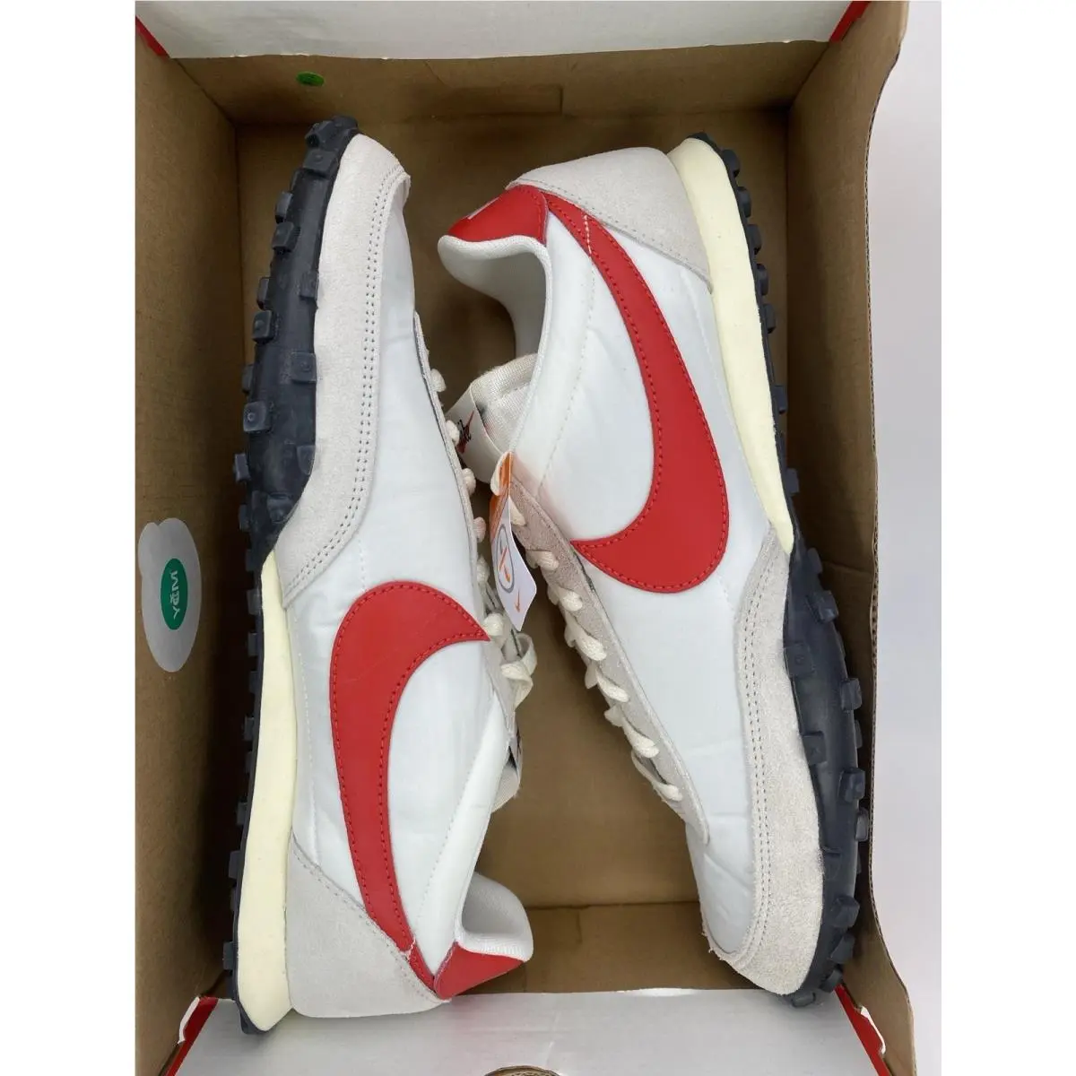 Nike shoes - Nike Waffle Racer - Waffle Racer - IM8658 102 - Summit White/University Red (UPC: 198729158093) 7