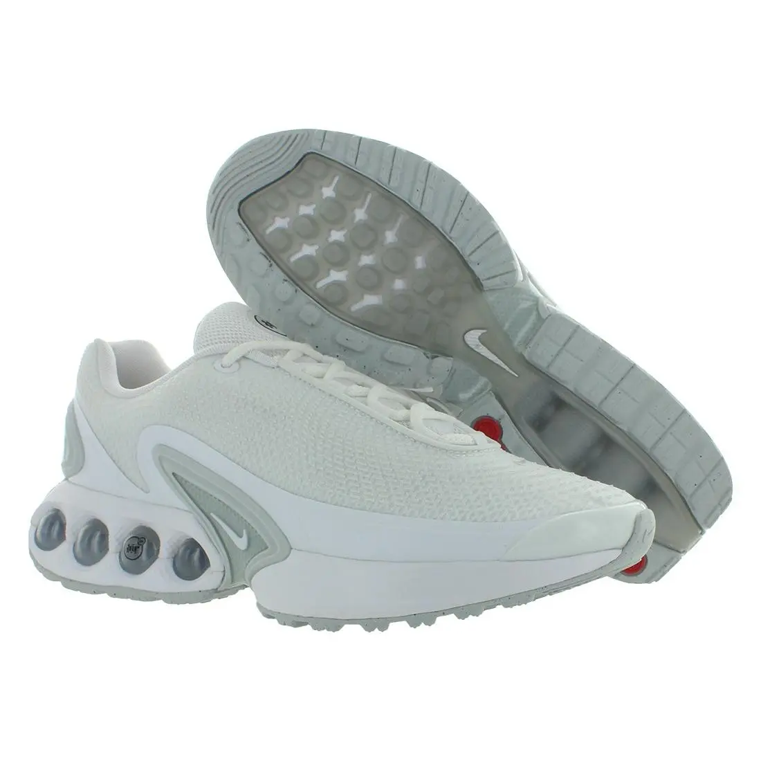 Air Max DN Mens Shoes Size 14 Color: White/white/metallic Silver/white by Nike