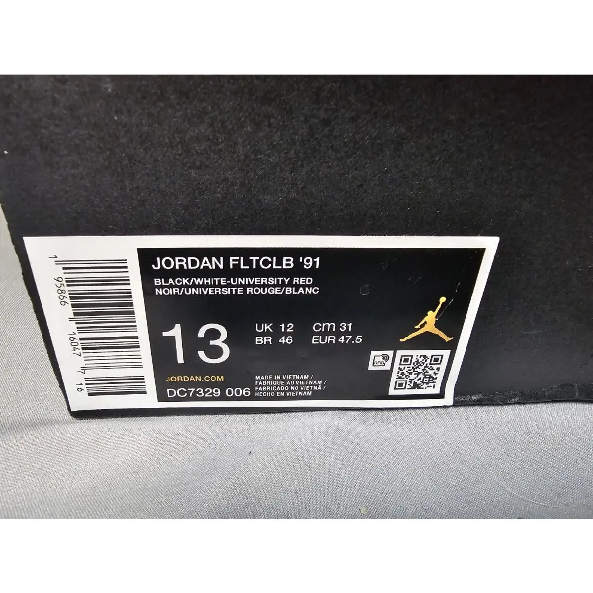 Nike shoes - Air Jordan Flight Club 91 - DC7329-006 - Black/White/University Red 0