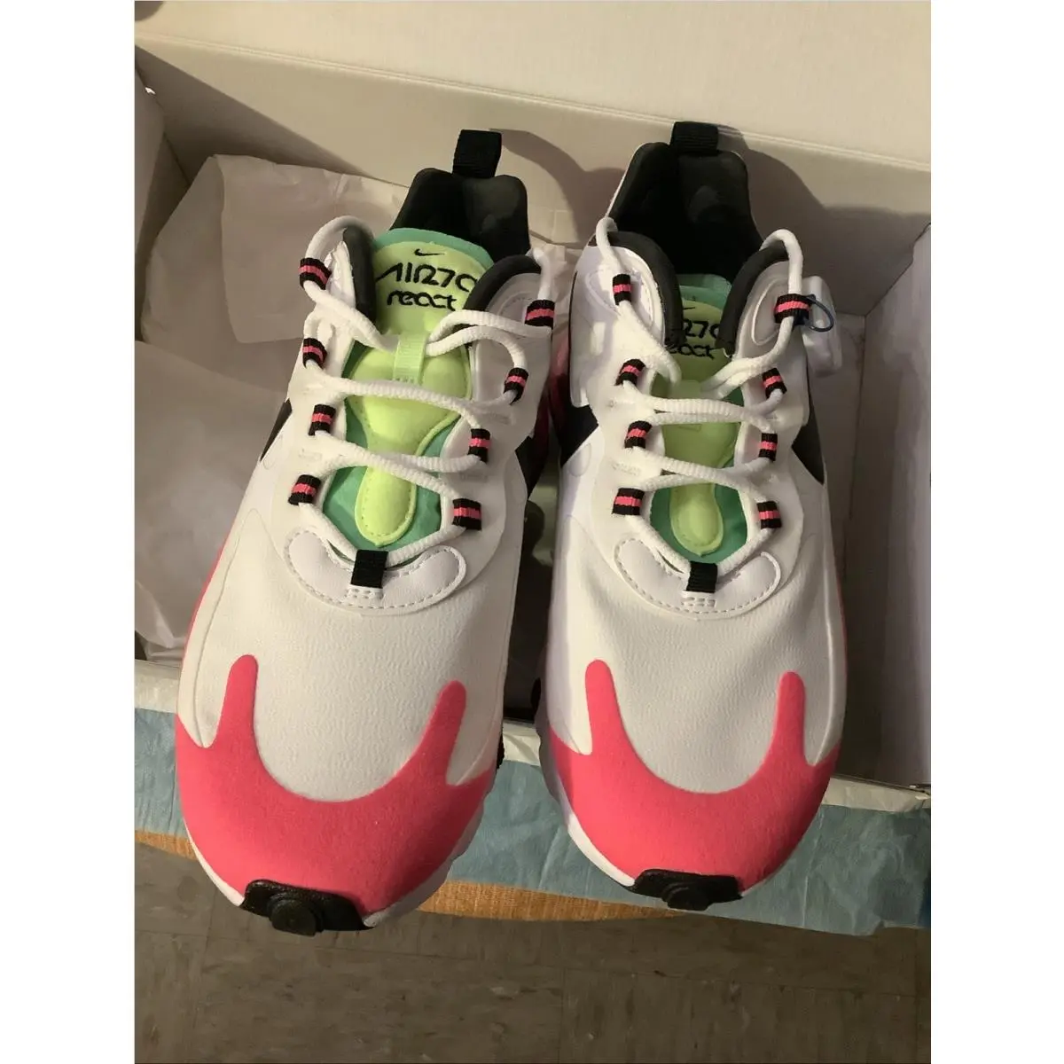 Nike shoes - Nike Air Max 270 - Air Max - White/ Black-Hyper Pink 8