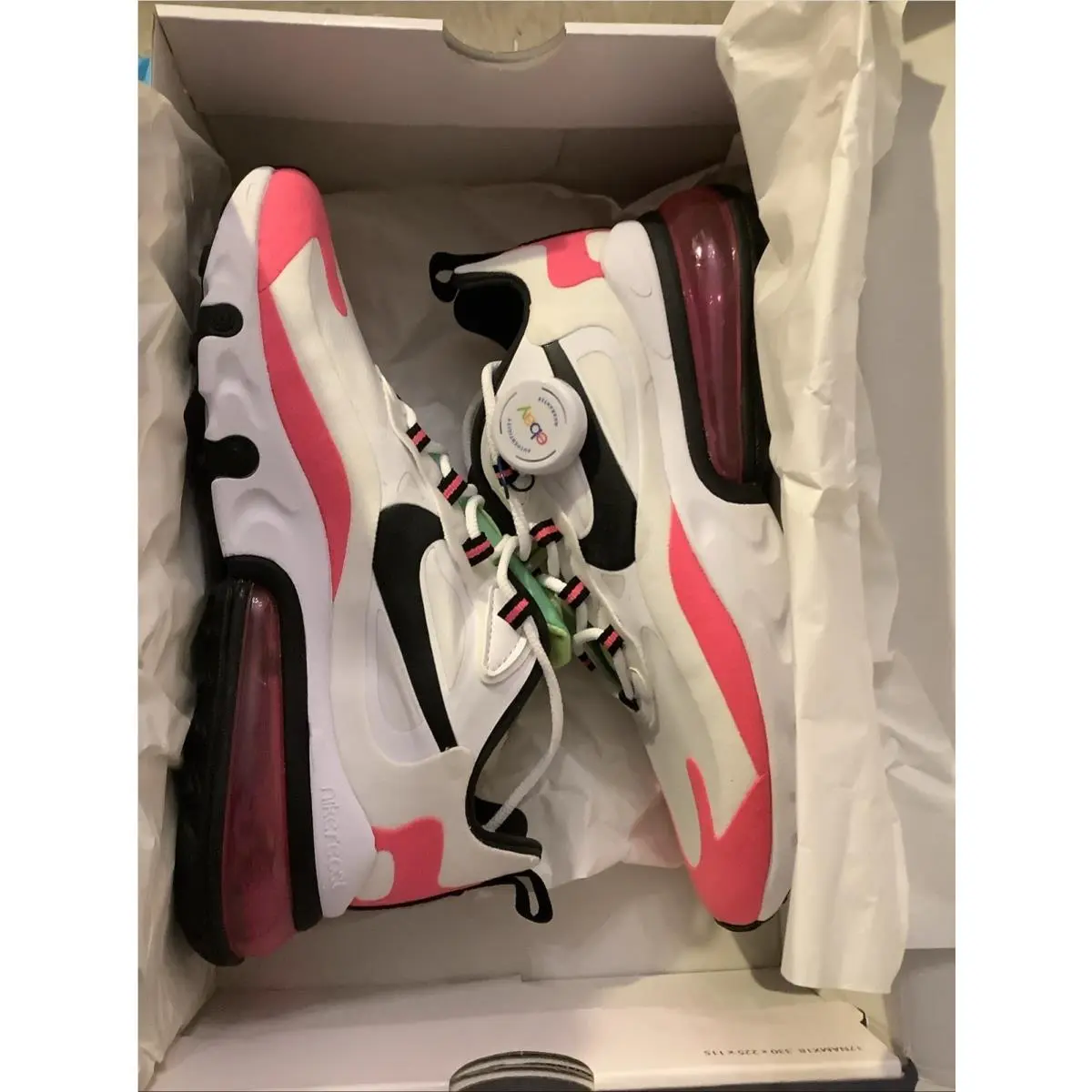Nike shoes - Nike Air Max 270 - Air Max - White/ Black-Hyper Pink 9