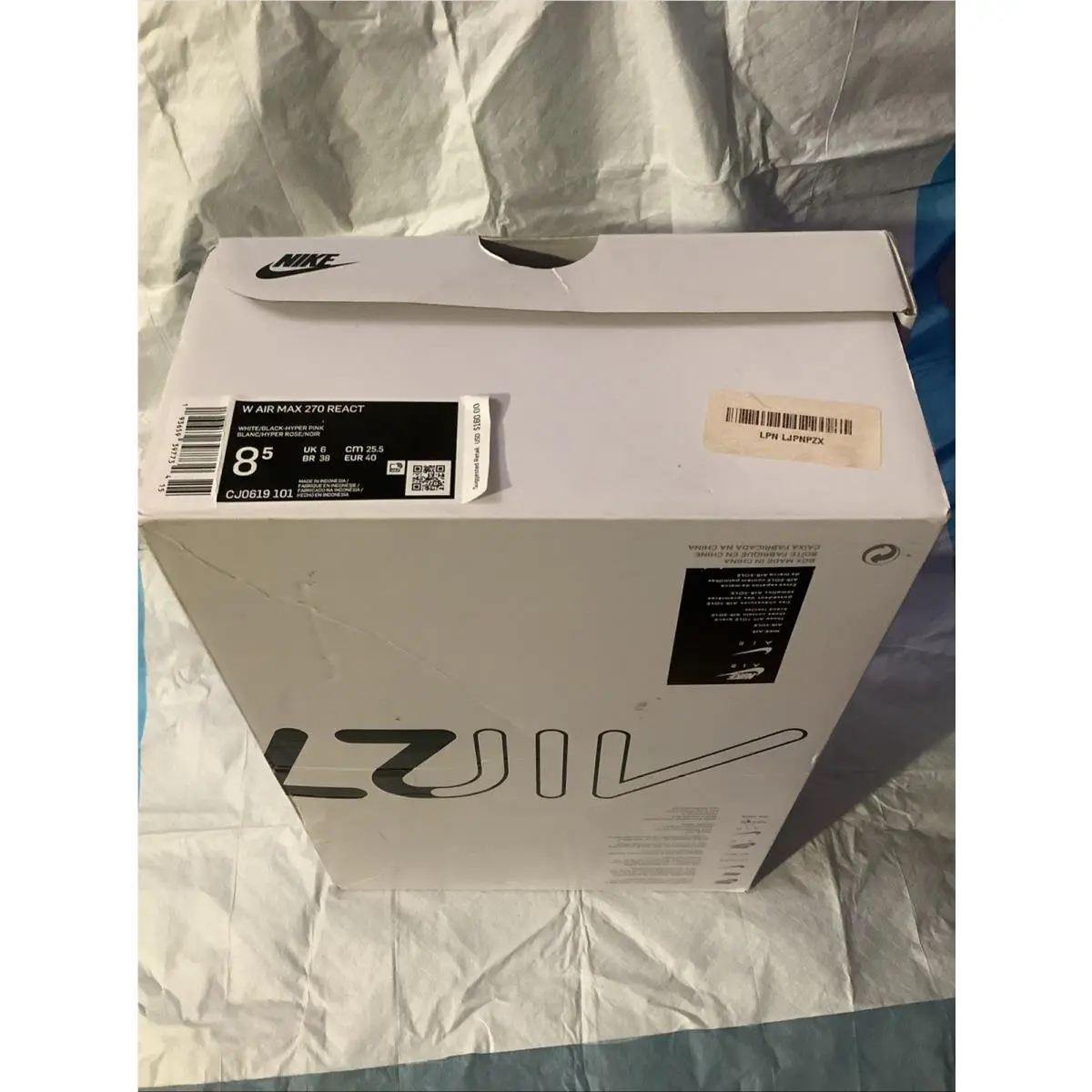 Nike shoes - Nike Air Max 270 - Air Max - White/ Black-Hyper Pink 12