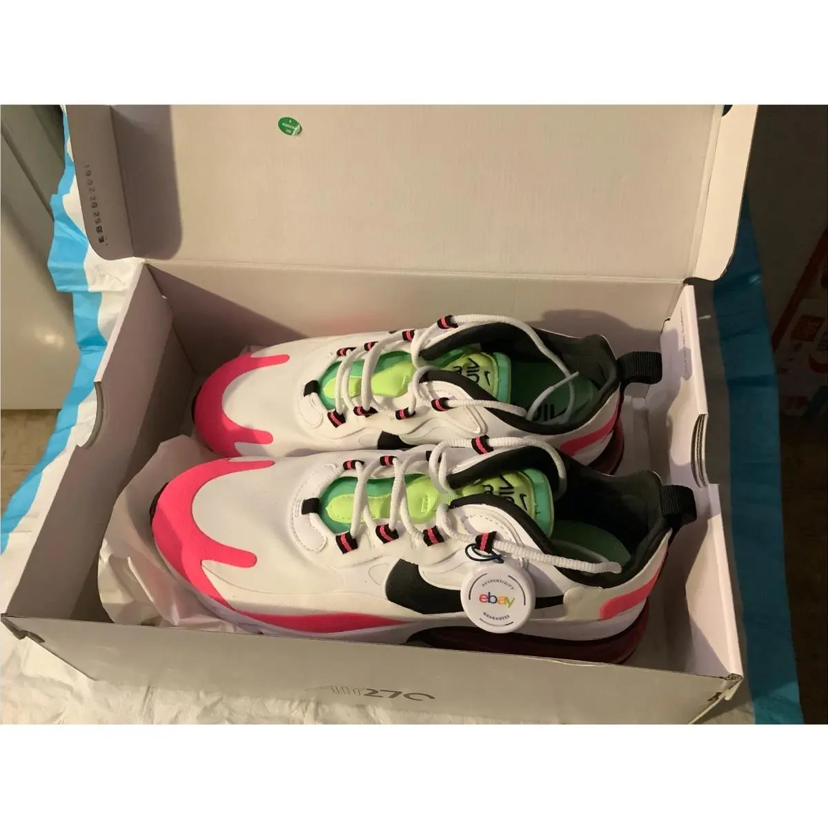 Nike shoes - Nike Air Max 270 - Air Max - White/ Black-Hyper Pink 1