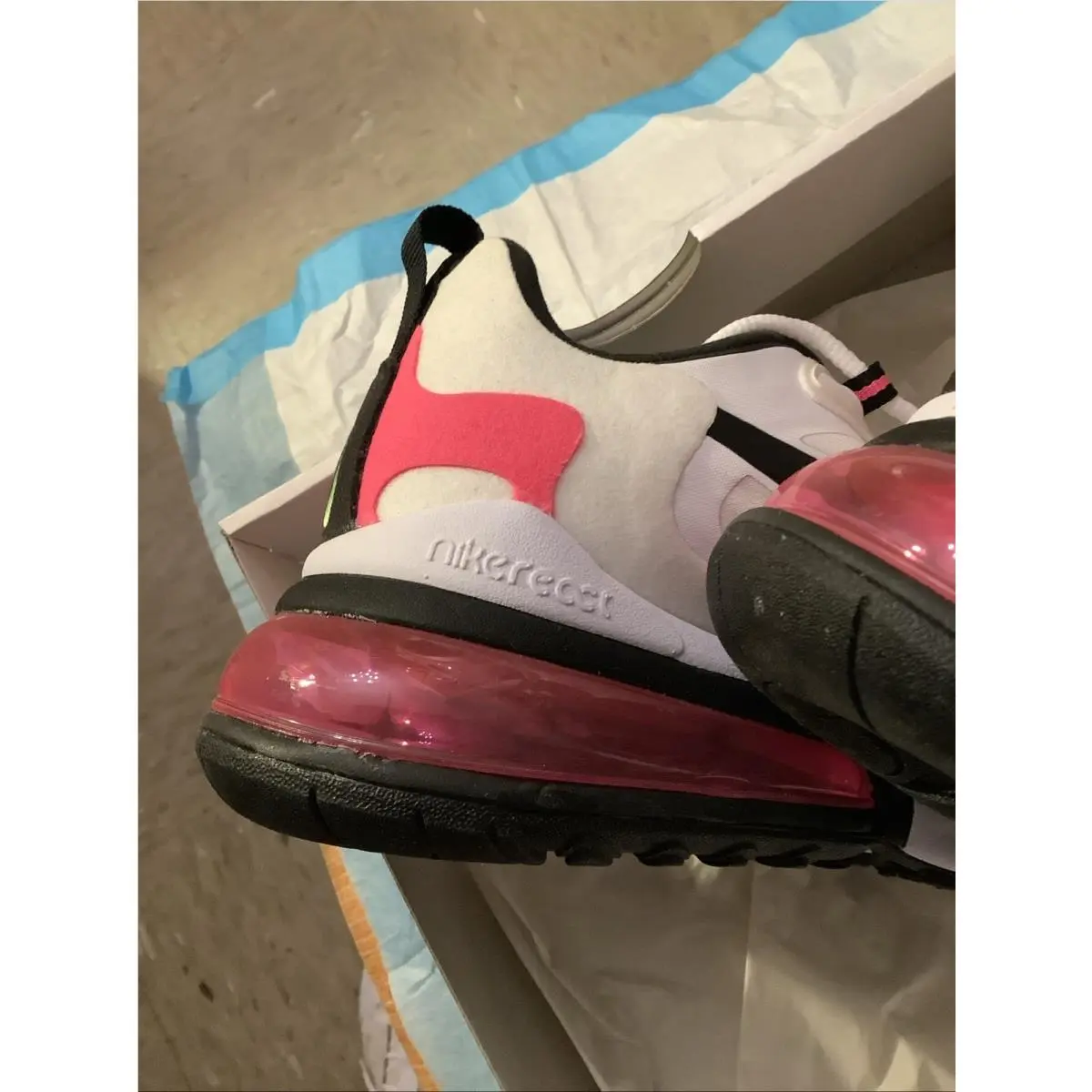 Nike shoes - Nike Air Max 270 - Air Max - White/ Black-Hyper Pink 6