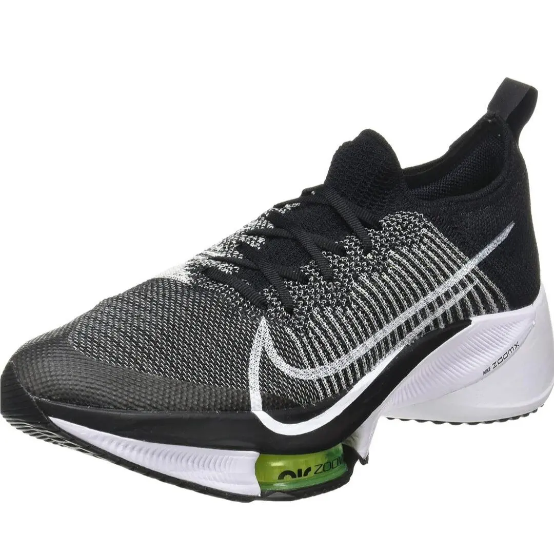 Nike Air Zoom Tempo FK Black White Volt Size 7Y Womens 8.5