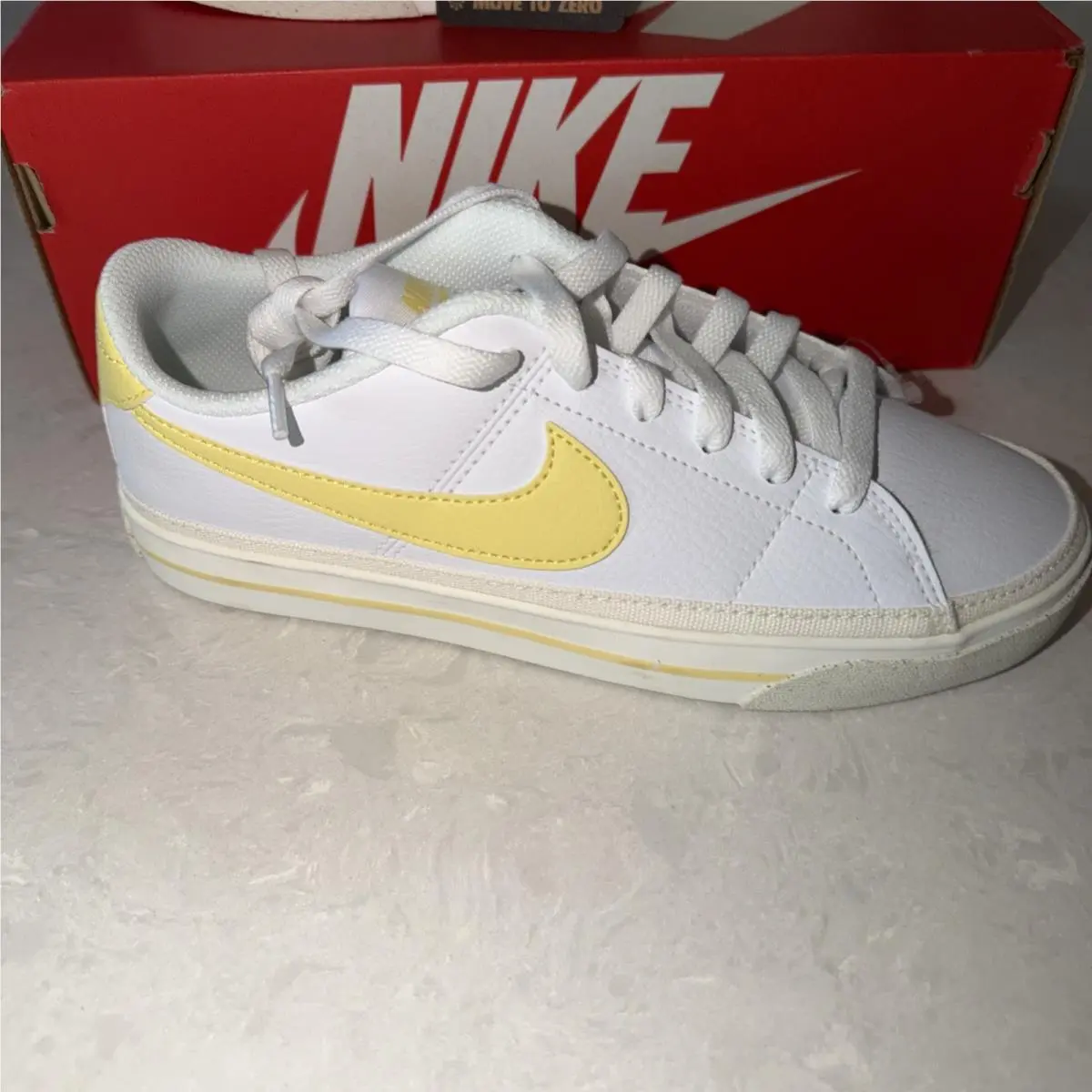 Nike shoes - Nike Wmns Court Legacy Next Nature - DH3161-103 - Yellow 0