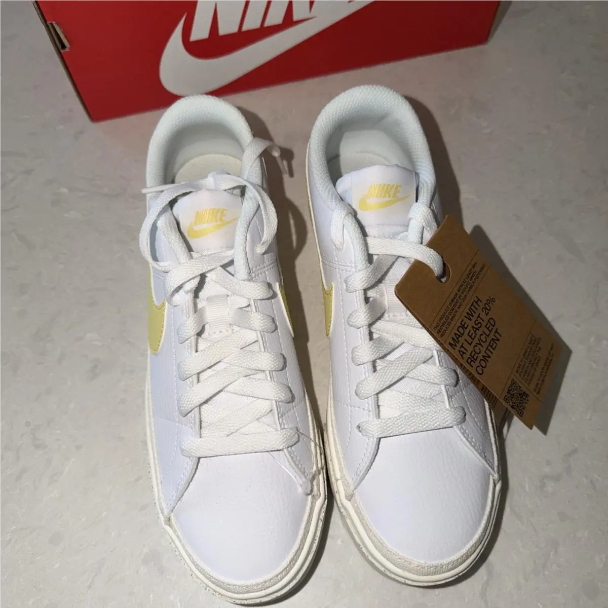 Nike shoes - Nike Wmns Court Legacy Next Nature - DH3161-103 - Yellow 1