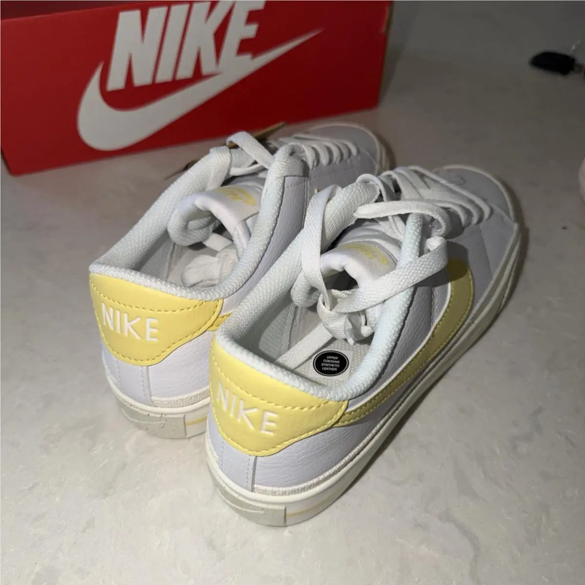 Nike shoes - Nike Wmns Court Legacy Next Nature - DH3161-103 - Yellow 2