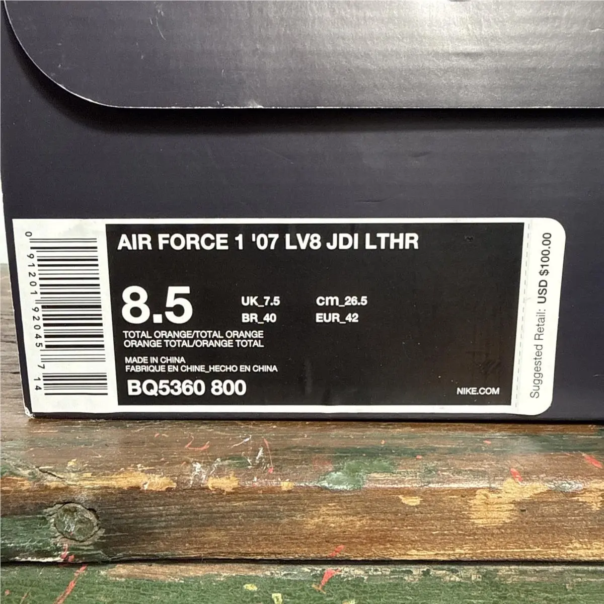 Nike shoes - Nike Air Force 1 - Air Force - BQ5360-800 - Orange (UPC: 0091201920457) 9