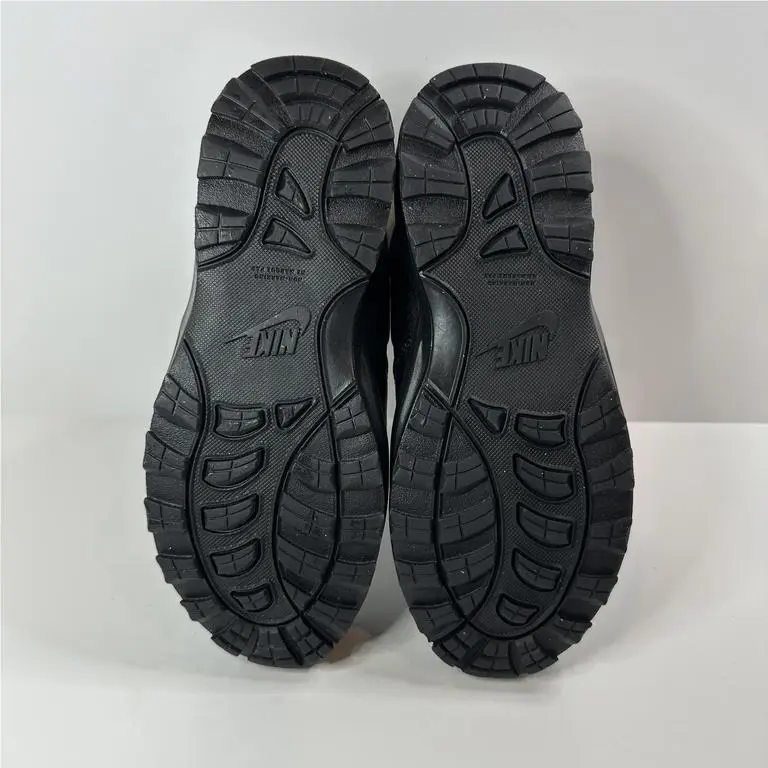Nike Manoa Leather Boot GS Size 5Y Triple Black BQ5372-001