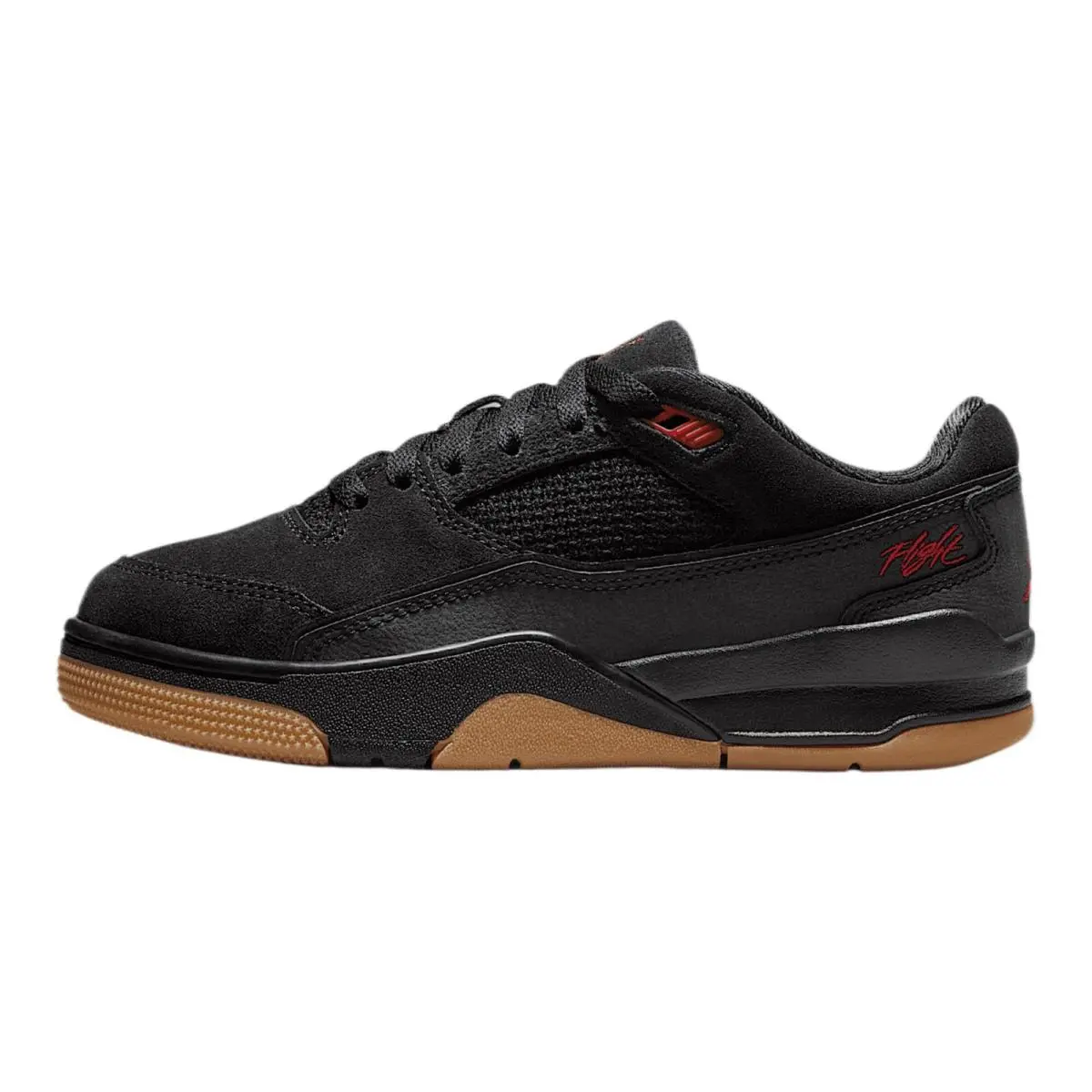 Jordan Flight Court Big Kids` Shoes HF3333-001 Black/gum Medium Brown/varsity