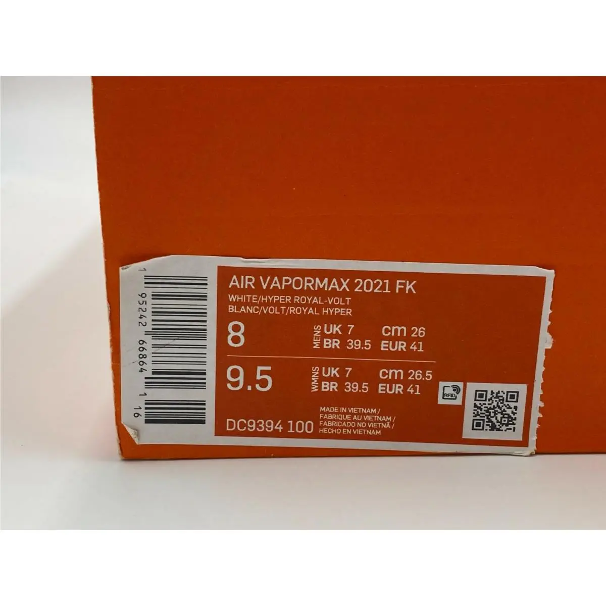 Nike shoes - Nike Air VaporMax - Air VaporMax - White (UPC: 195242668641) 6