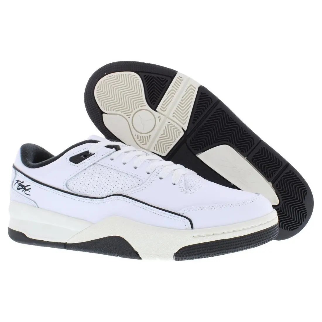 Nike Jordan Flight Court Leather Mens Shoes Size 9 Color: White/sail/black