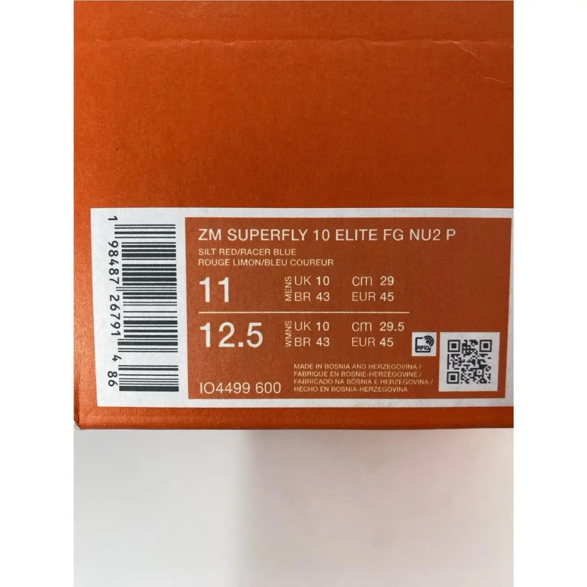 Nike shoes - Nike Superfly Elite - Superfly Elite - IO4499 600 - Silt Red/Racer Blue (UPC: 198487267914) 9