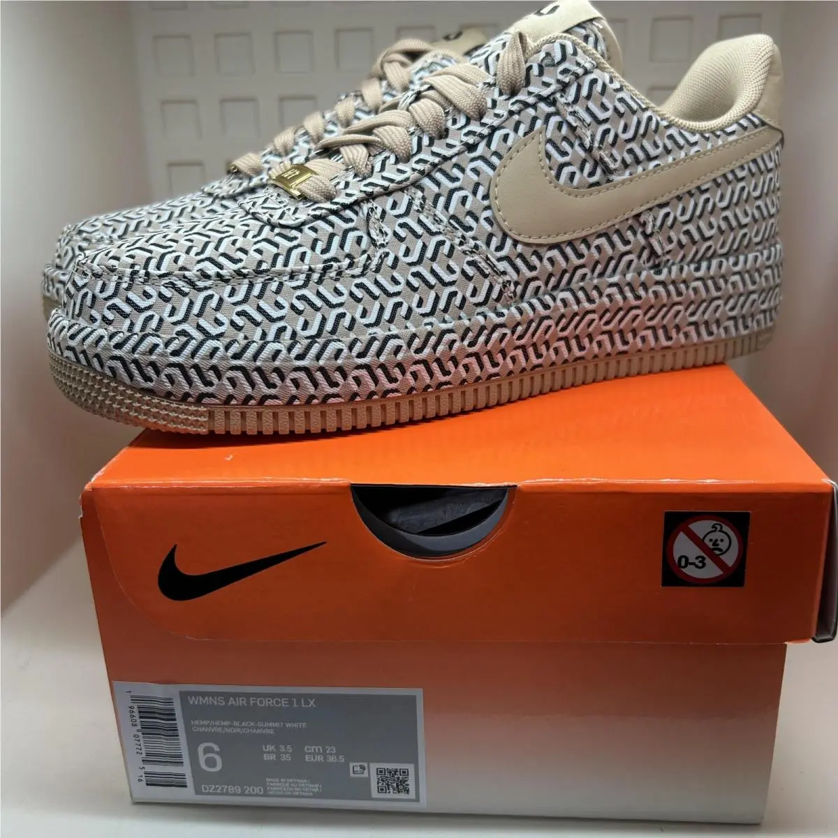 Nike Air Force 1 LX Shoes AF1 Womens 6 Tan United in Victory DZ2786-200 Class