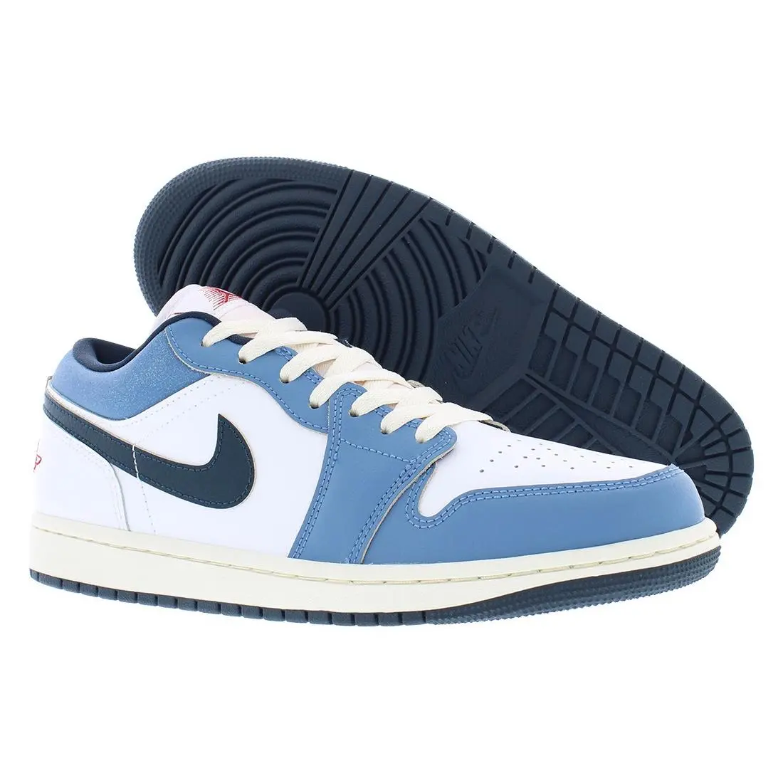 Nike Air Jordan 1 Low SE Mens Shoes Size 8 Color: White/armory