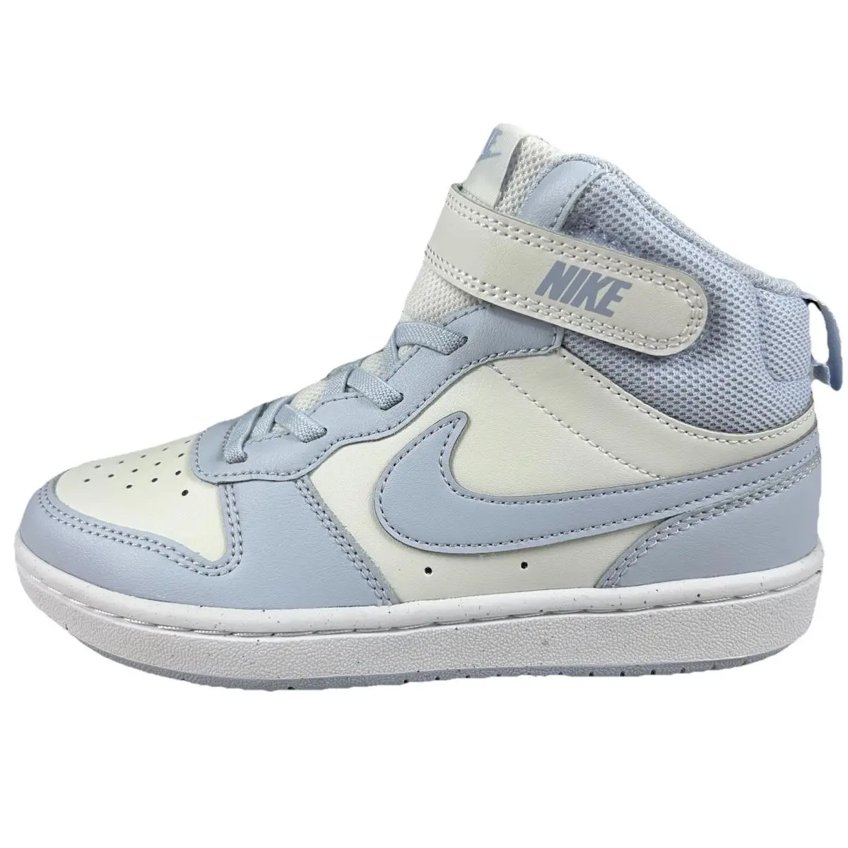 Nike Court Borough Mid Sneakers Youth Size 2Y Platinum Tint Ghost White Shoes