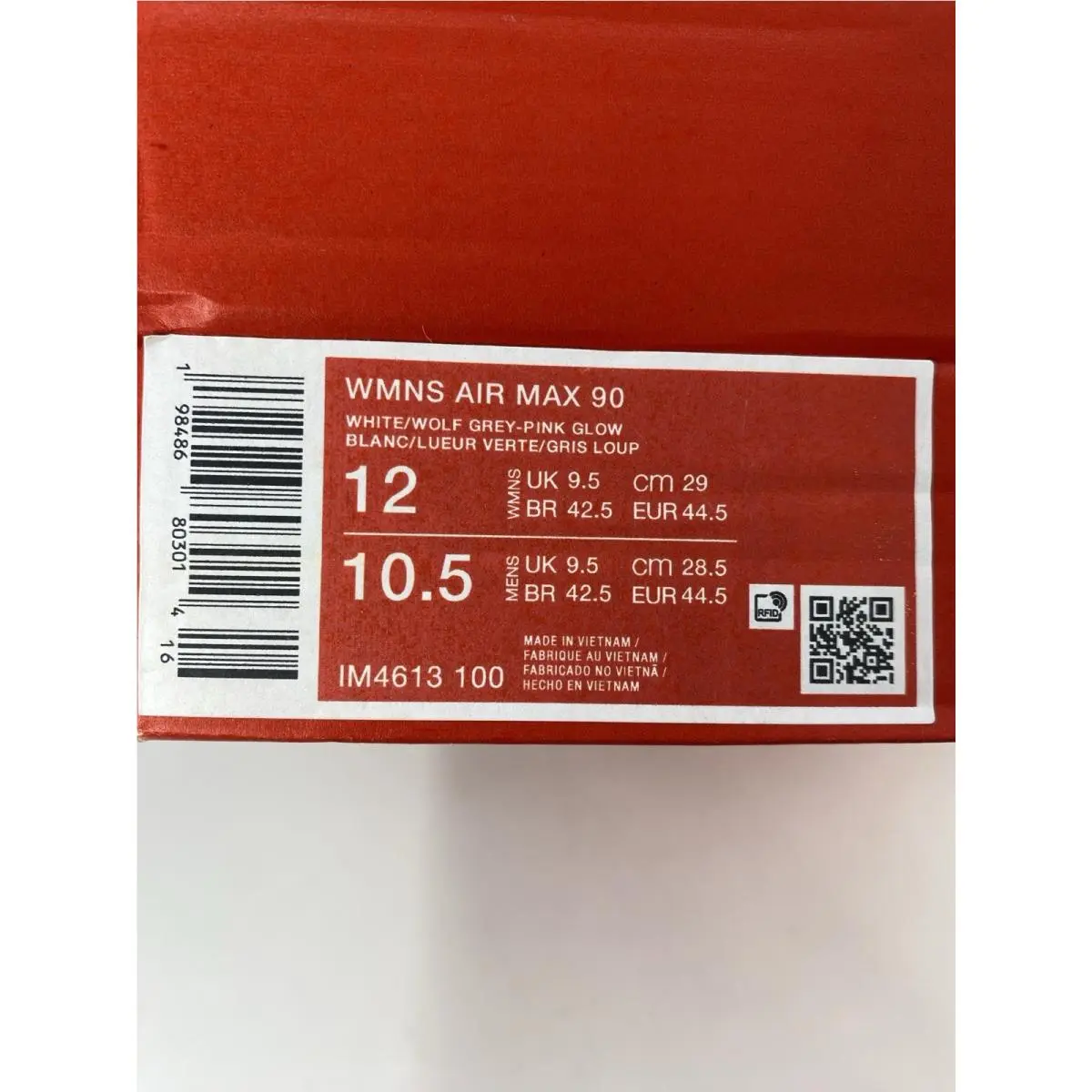 Nike shoes - Nike Air Max 90 - Air Max - IM4613 100 - White/Wolf Grey-Pink Glow (UPC: 198486803014) 8