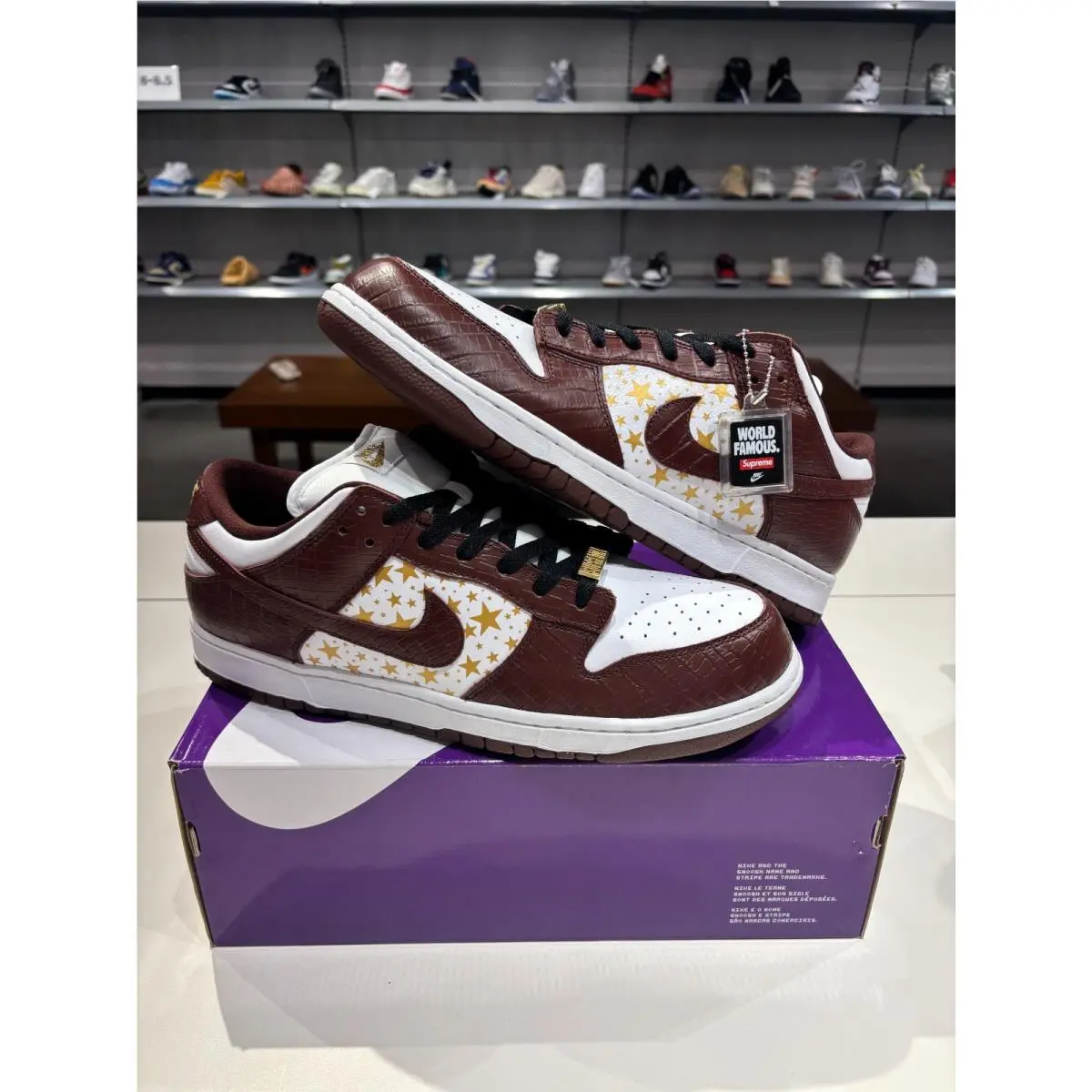 Nike SB Dunk Low Stars Barkroot Brown Size 12