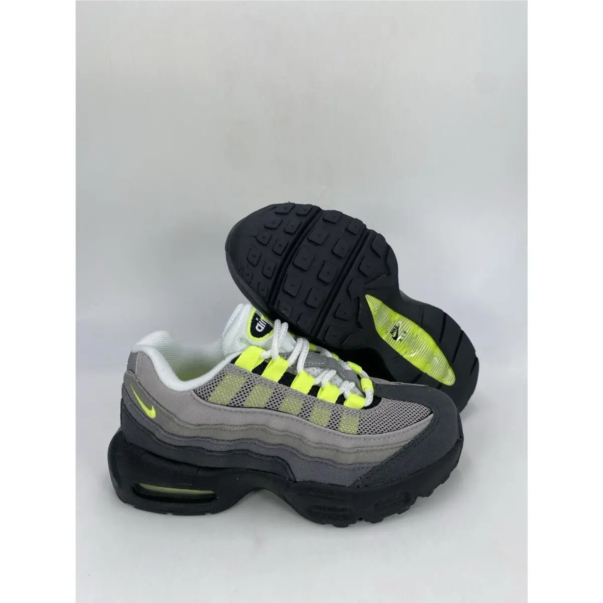 Nike Air Max 95 S PS Black Neon Yellow Anthracite 905461 050 Size 13C