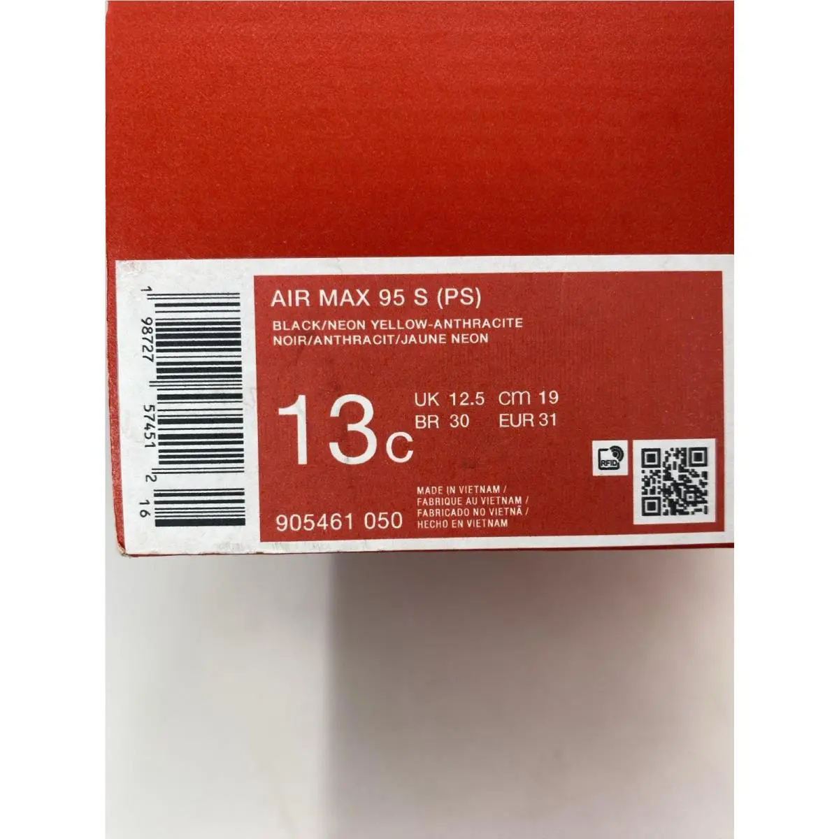 Nike shoes - Nike Air Max 95 - Air Max - 905461 050 - Black/Neon Yellow-Anthracite (UPC: 198727574512) 7