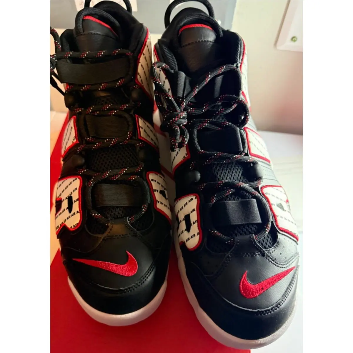 Nike shoes - Nike Air More Uptempo `96 - AV7947 001 - BLACK/WHITE/RED (UPC: 887231931996) 0